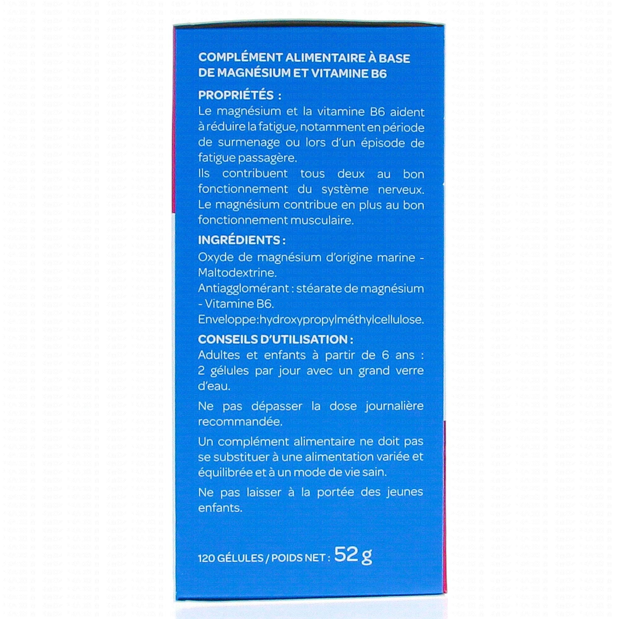 Arkopharma Magnésium Vitamine B6 150 mg Lot de 4 x 60 Gélules