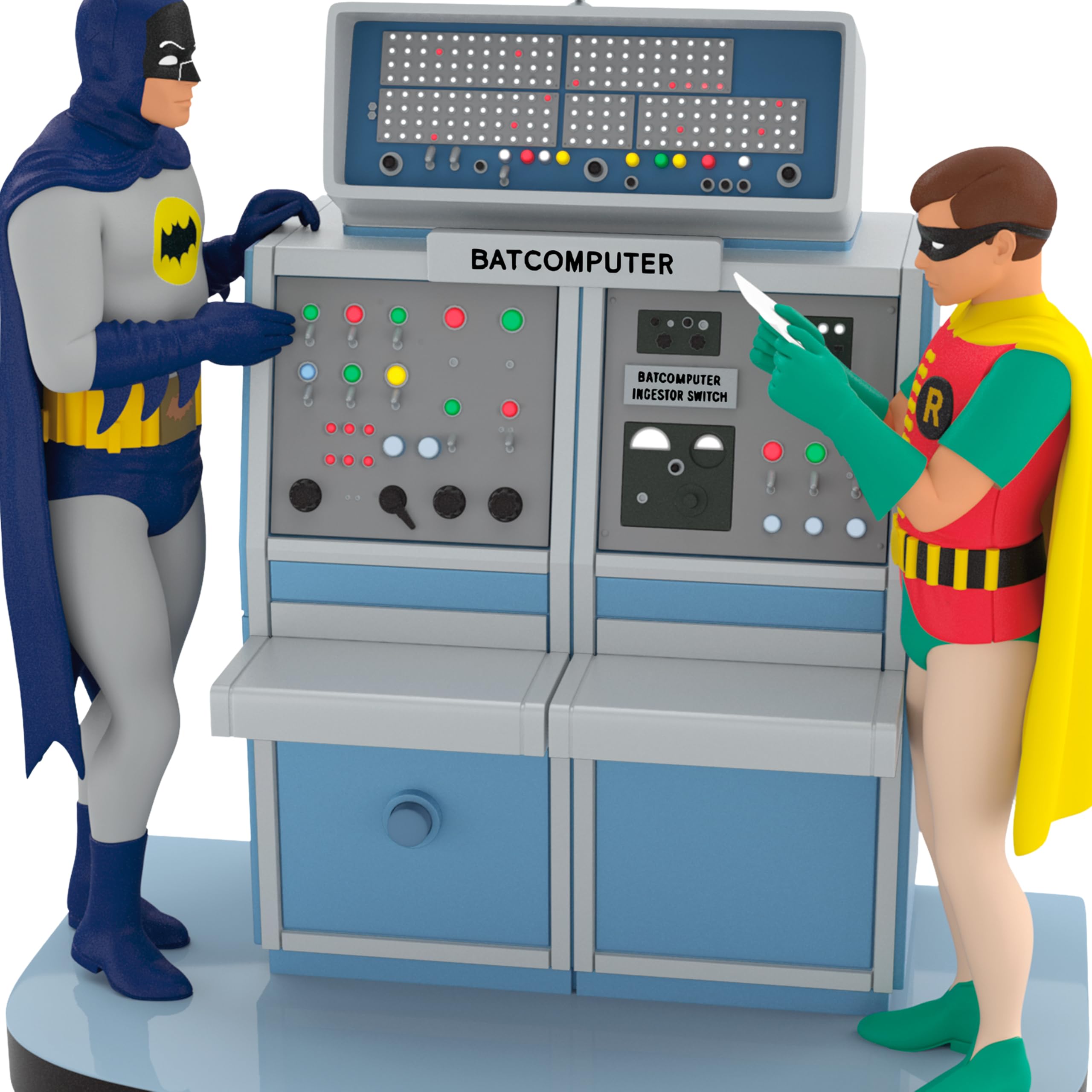 Hallmark Keepsake Ornamento natalizio 2026, Batcomputer della serie TV Batman con luci e suoni, regali per i fan di DC Comics