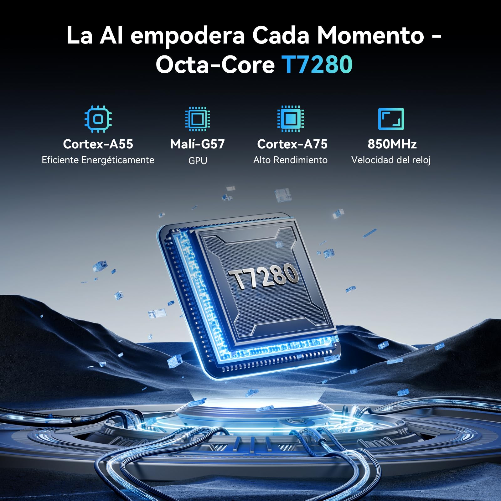 TABWEE T60 Tablet 12 Pulgadas con Teclado - Android 16, 48 GB+256 GB, 10000 mAh, 16 MP+8 MP, 1600 * 2400 FHD+, Widevine L1, Gemini AI 3.1 Pro, Face ID, GPS, Tablet 4G LTE (4 Años de Garantía) — view 8