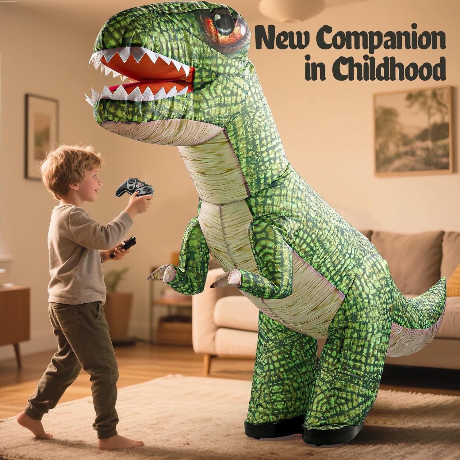 Remote Control Inflatable Dinosaur Toy for Kids 3-5 5-7 8-12, 59Inch Large Kids Remote Dinosaur Toys with 360°Rotation, RC Dino Toys Gifts for 3 4 5 6 7 8 9 10 11 12 Years Old Toddlers Boys Girls