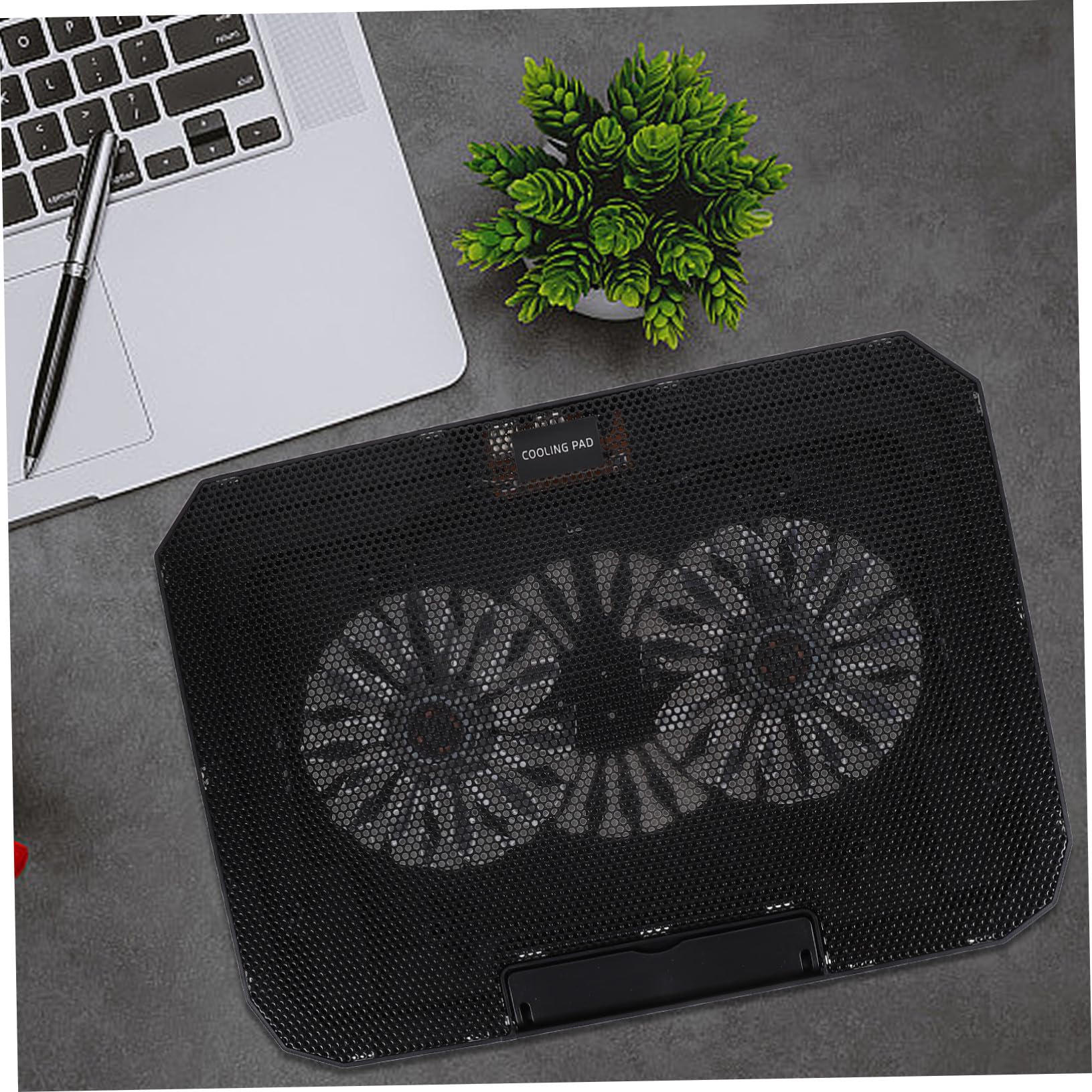 TEHAUX Refroidisseur PC Portable Silencieux avec Ventilateur Support Ergonomique pour Ordinateur Portable