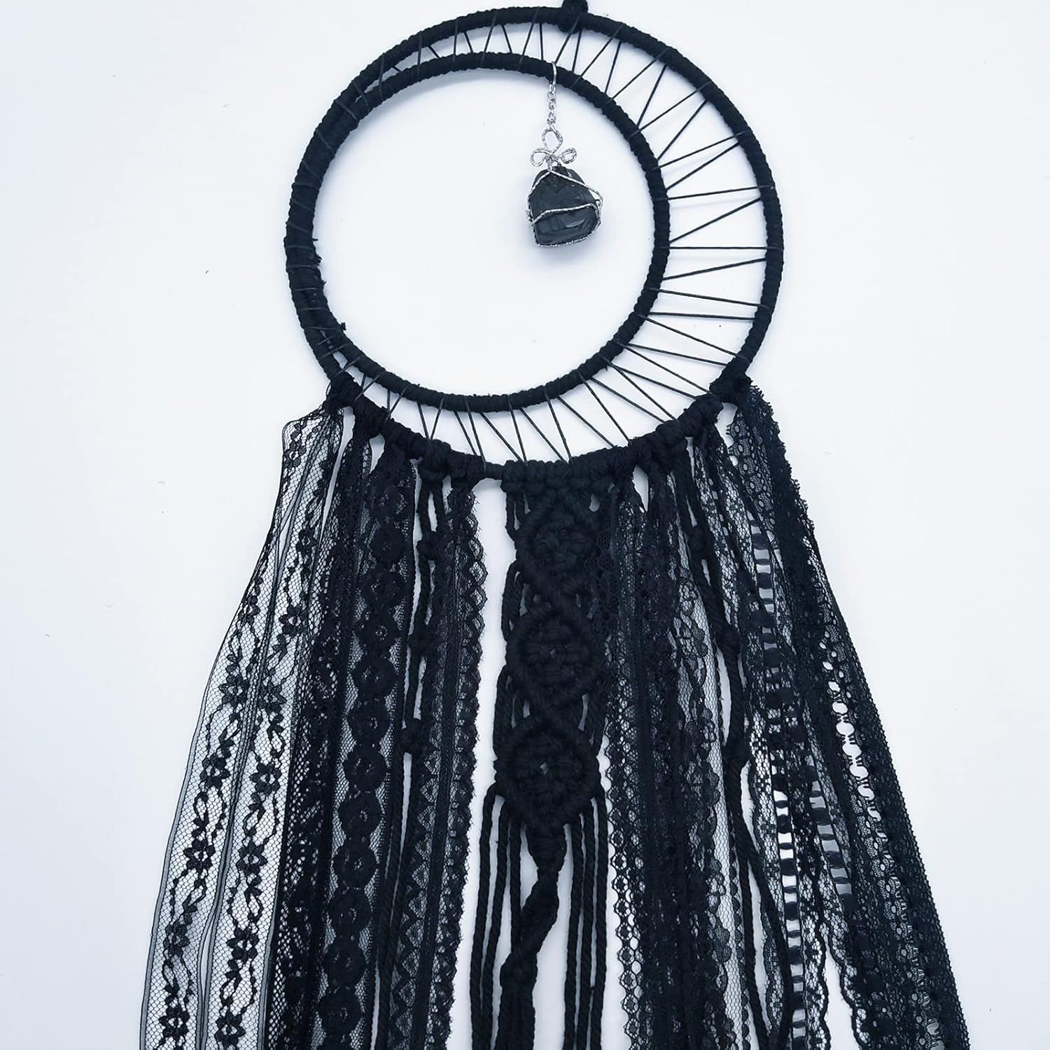 TINWIN Black Sewing Lace 8 Different Width Styles of Eyelet Lace Ribbon Roll Non-Stretchy Ribbon for Crafts and DIY Dreamcatchers Decoration Bridal Wedding 40 Yards