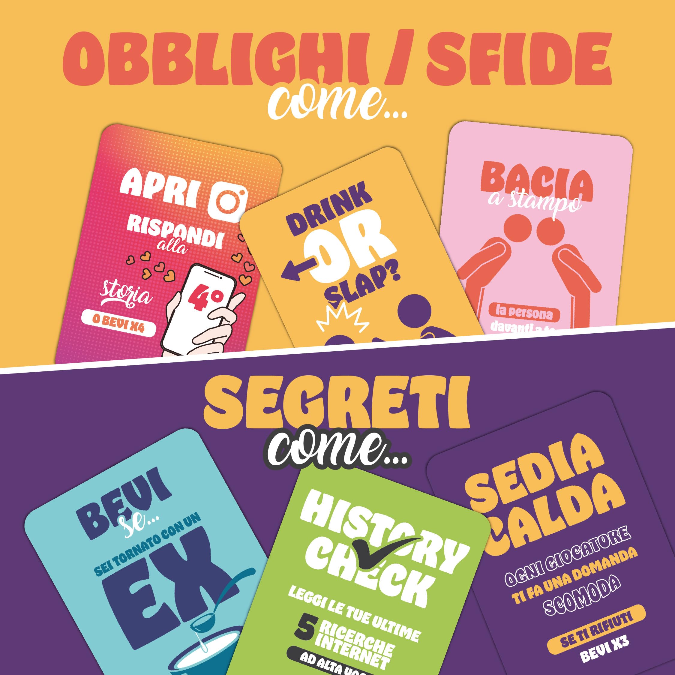 Gioco di Carte alcolico - L’originale - Party Game tra amici | +18 | Mazzo base 1° edizione - 60 carte - Edizione Italiana