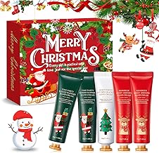 Hand Cream Gift, 5 x 30 g Christmas Hand Cream Set, Repairing Hand Creams Deeply Moisturizes Your Skin, Ideal Gift Set for Women