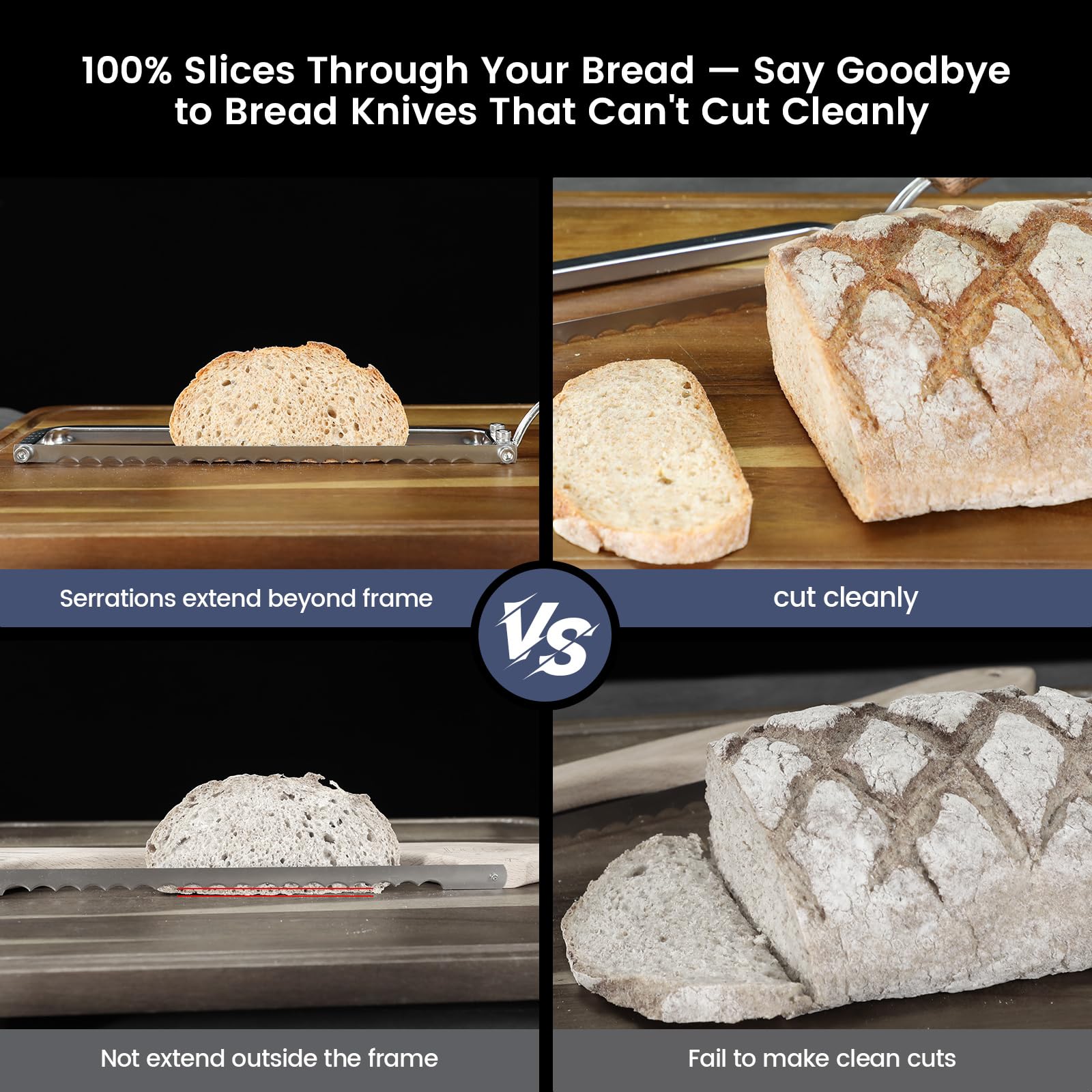 SYOKAMI Bow-Design Bread Knife - Slice Like a Pro -6