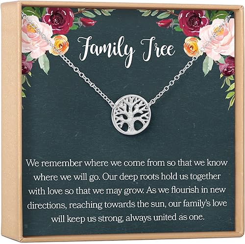 Dear Ava Necklace Gift For Women and Girls - Adjustable Modern Jewelry Pendant Love Gifting Idea for Her with Heartfelt Card - Long Distance Gifts