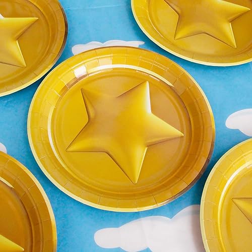 Miniatura 6 de HOMEZZO Juego de 16 platos en forma de moneda para decoraciones de fiesta de videojuegos