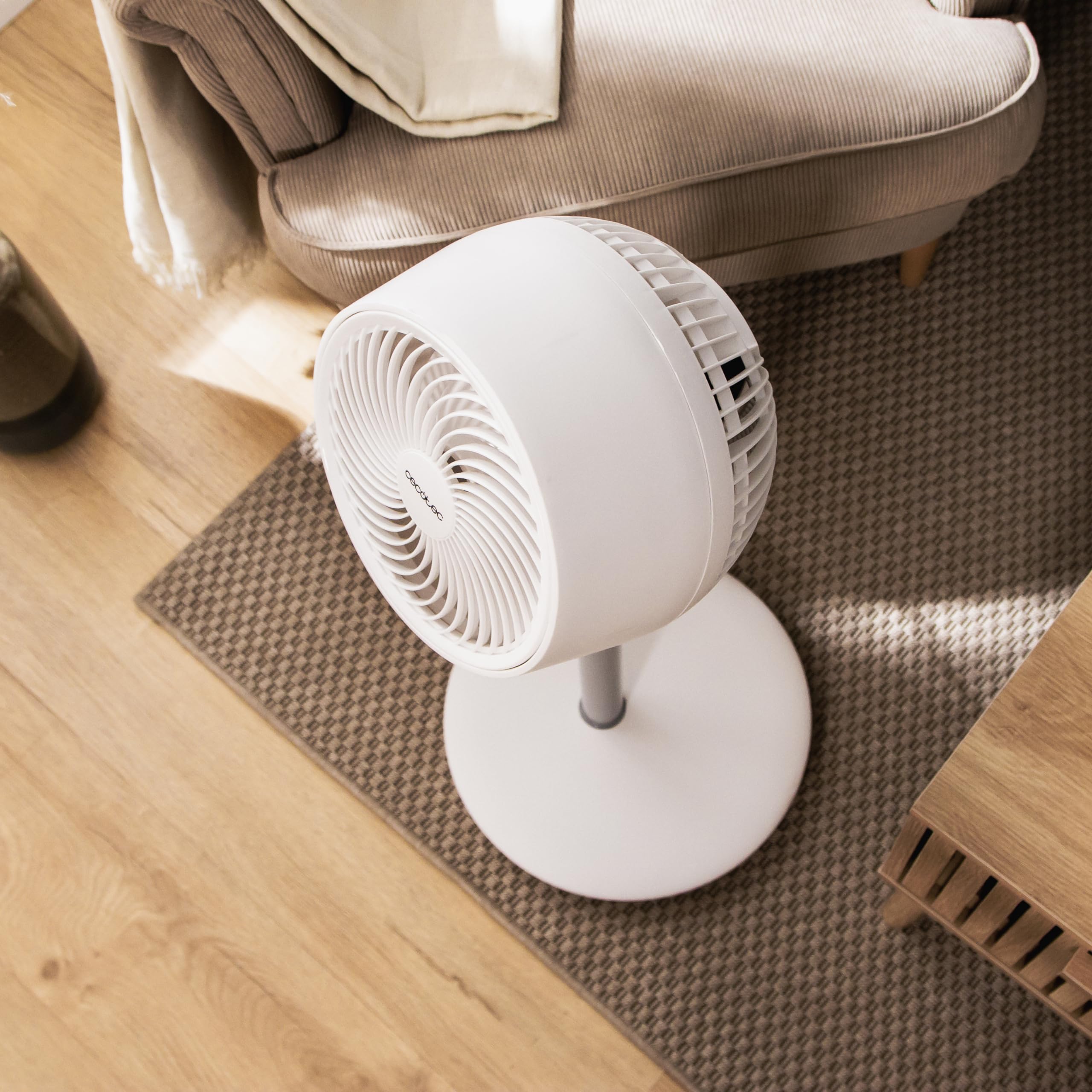 Cecotec - Ventilatore circolatore d'aria a piantana, EnergySilence 900 Cyclone. 35 W, diametro 9 pollici, oscillazione automatica, 3 velocità, inclinazione regolabile, controllo facile