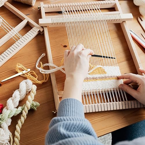 Miniatura 5 de Savina Juego de 2 agujas de hueso y cuerno de Nalbinding con dos ojos grandes. Herramienta de encuadernación hecha a mano, multiusos, agujas de