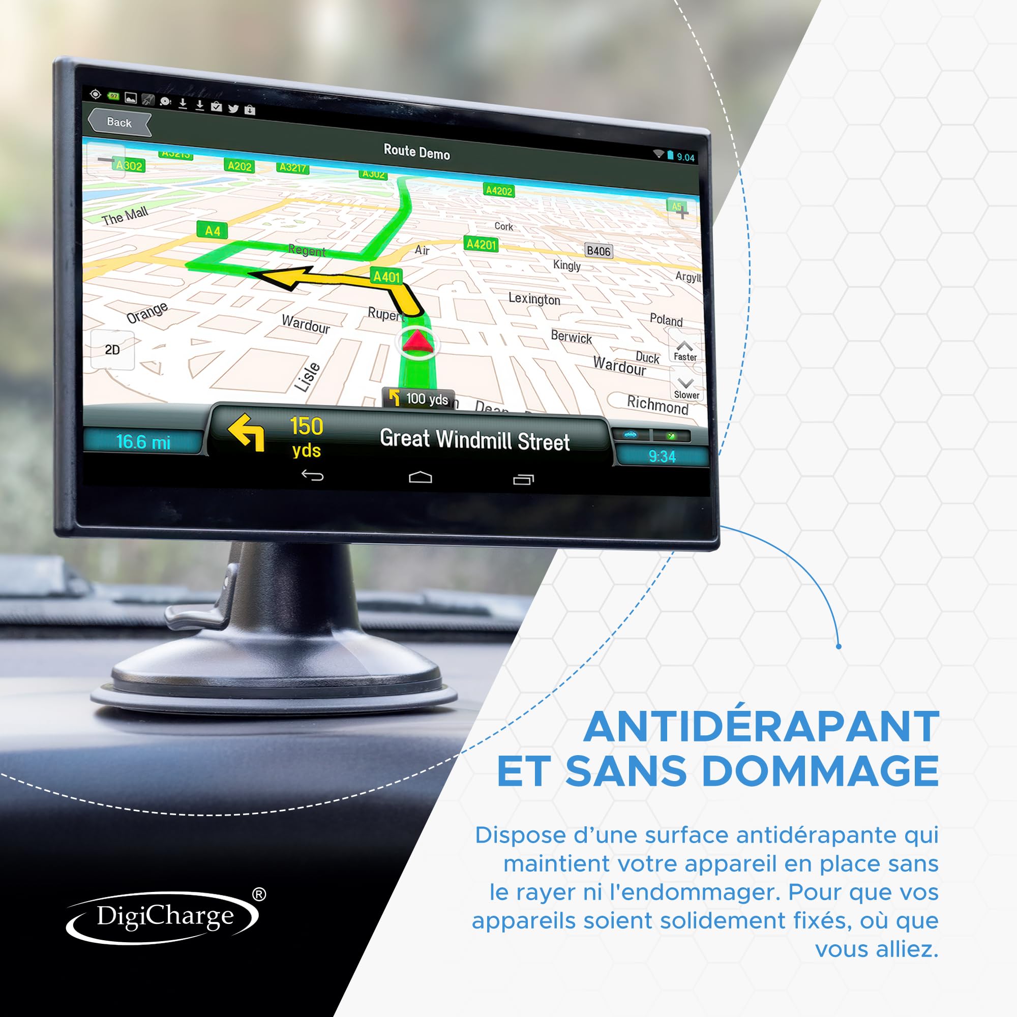Lot De 2 Plaques Adhésives 80 Mm 3M VHB – Support GPS / TomTom / Caméra – Fixation Tableau De Bord Durable Anti-Chute