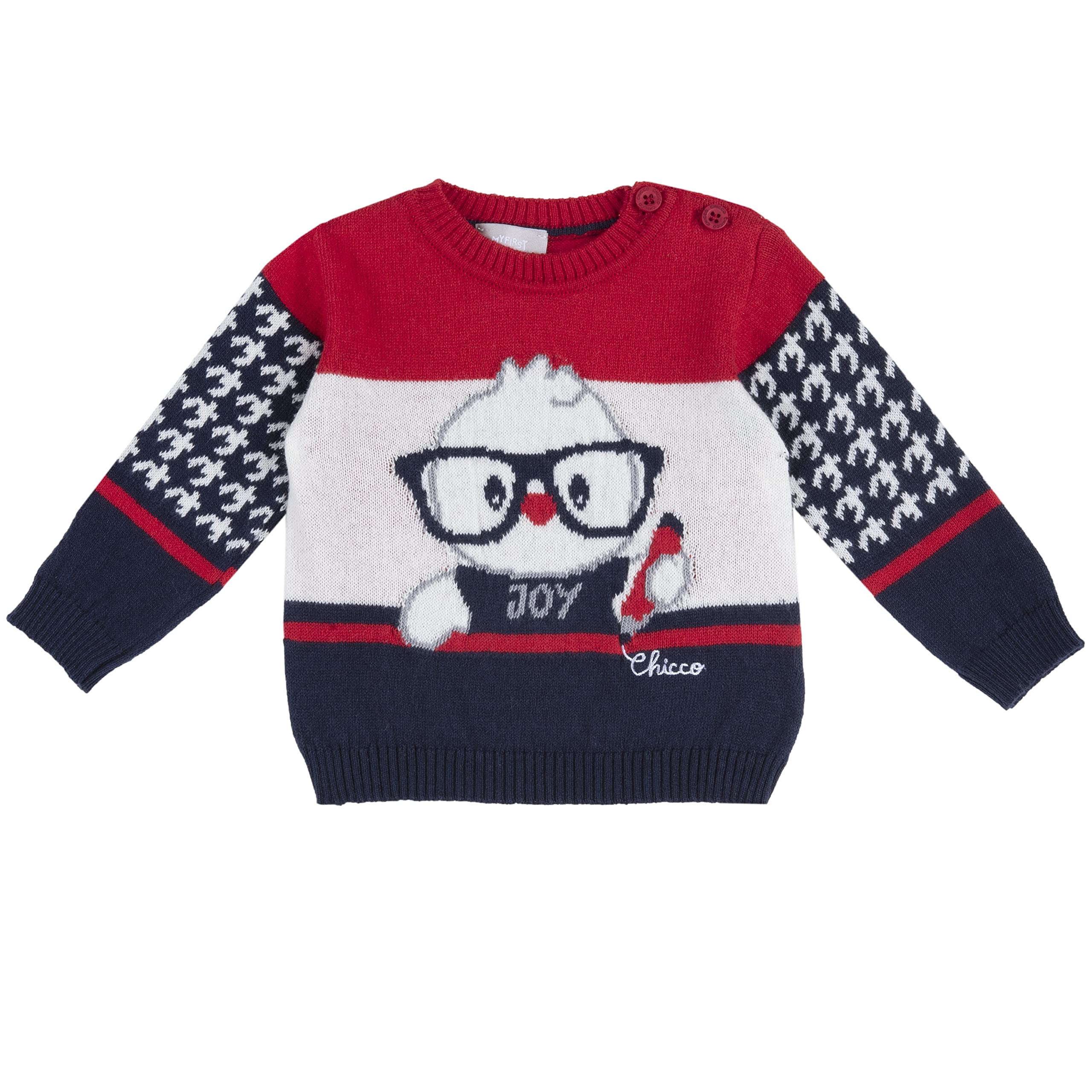 Chicco, Pullover mit Küken, mehrfarbig, mehrfarbig, 2 Jahre