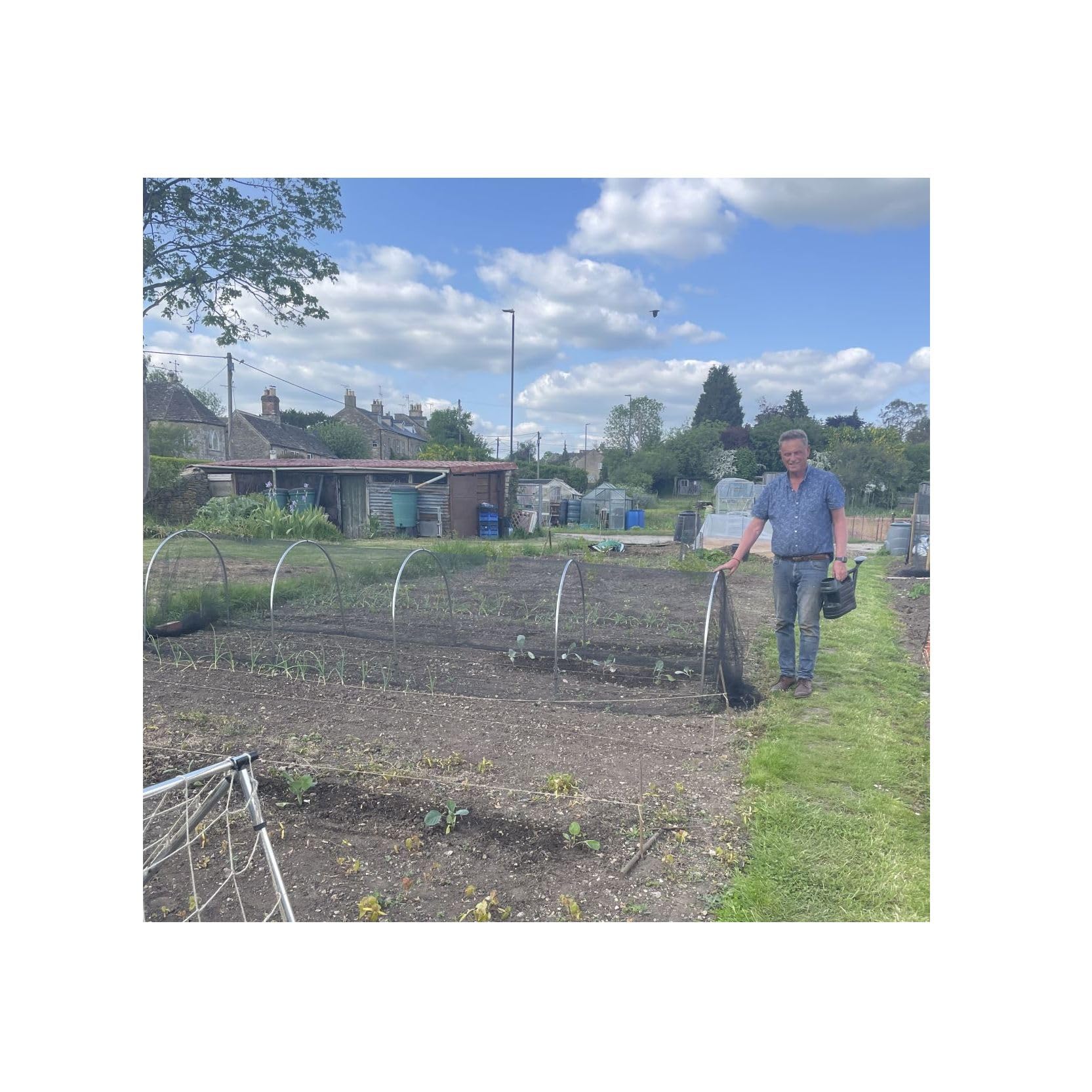 19mm Aluminium High Top Garden Allotment Raised Bed Hoops - Extra Height (Large Hoops - Pack of 3)
