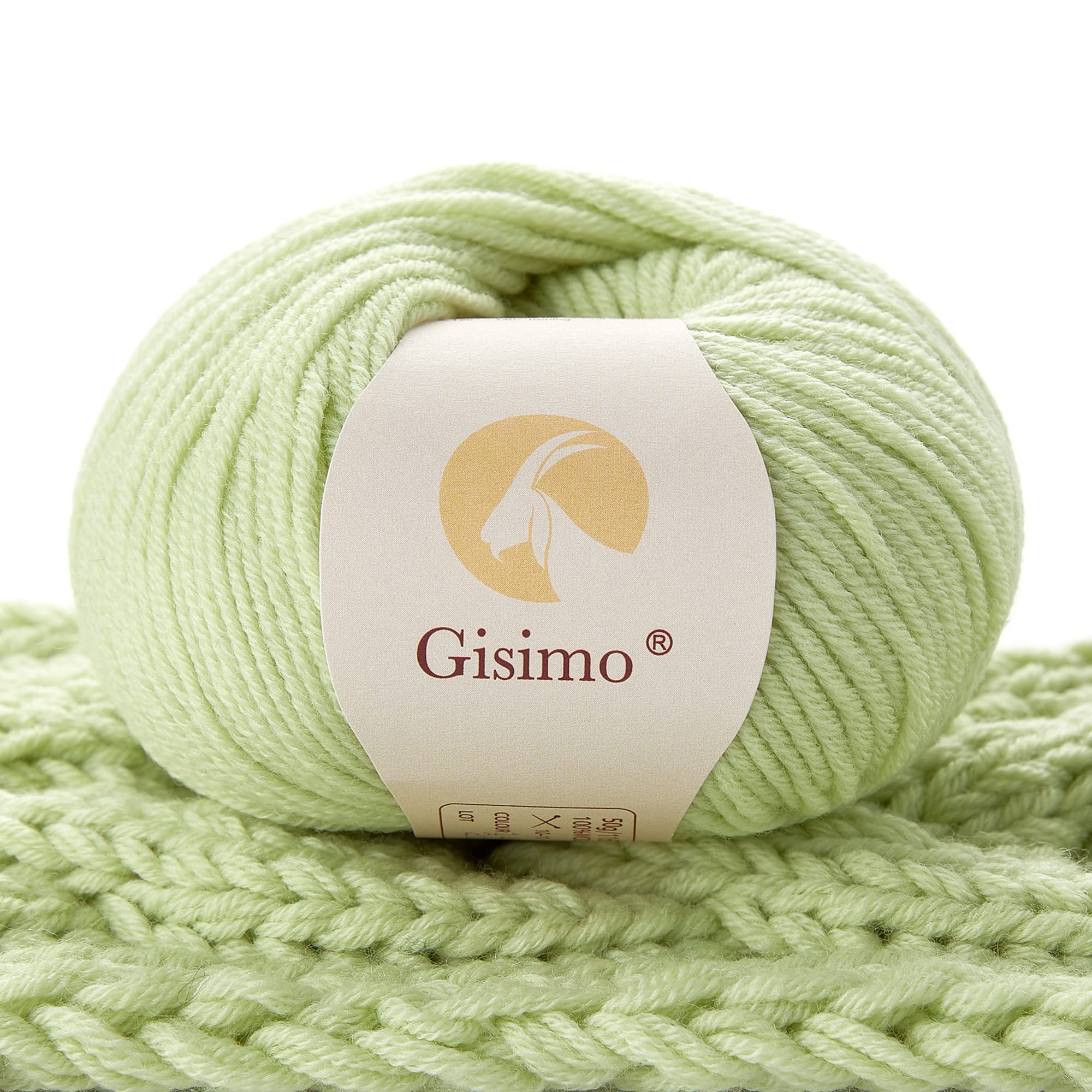 Merino Wool Fingering Weight Yarn Cone – 300g/1500m, Light Gray, For Knitting & Crocheting