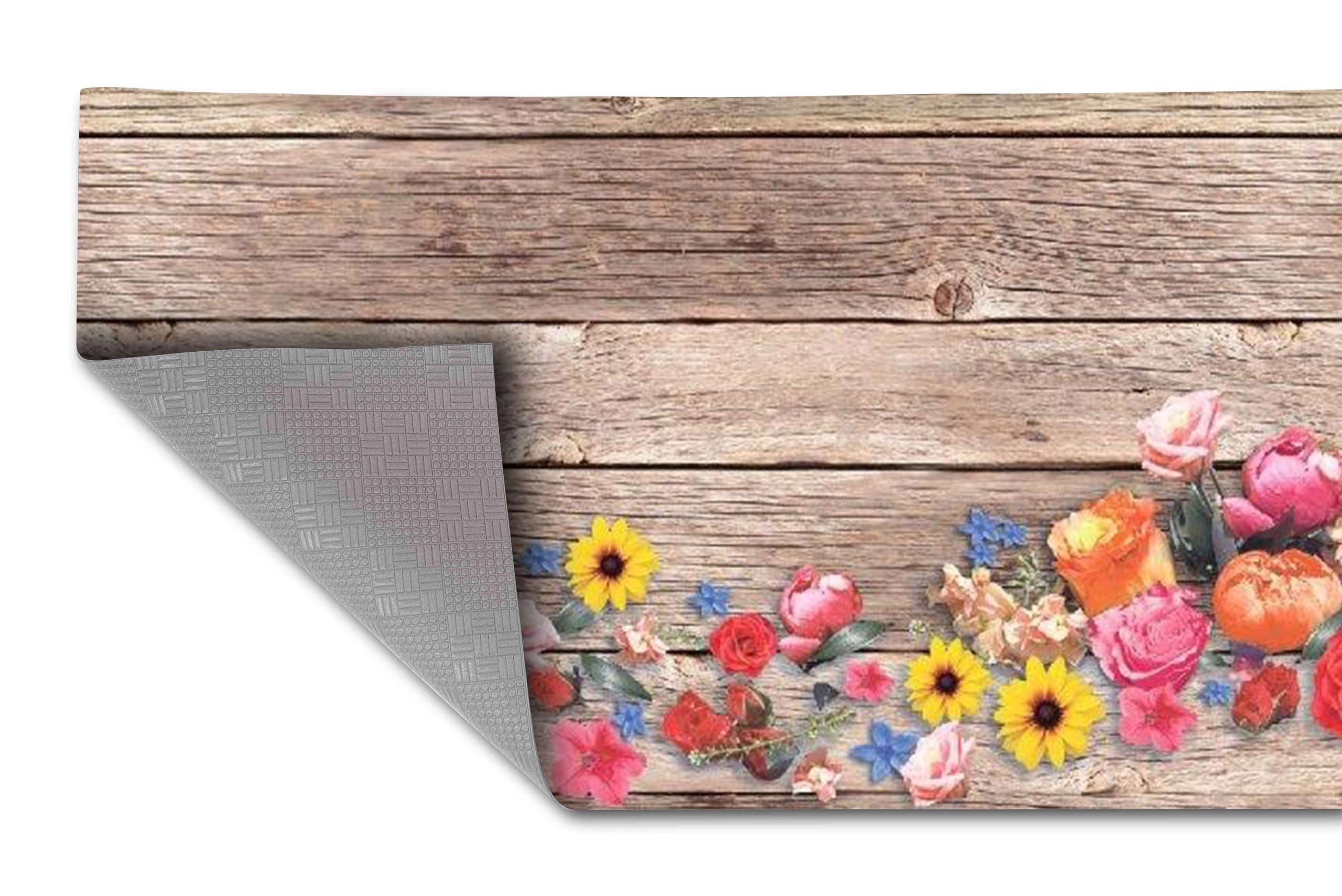 HomeLife Tappeto Cucina Antiscivolo Lavabe Made in Italy | Tappeto Passatoia al Metro PVC e Cotone con Stampa Colorata | Tappeto Cucina 280 cm in Vine, Moderno e Decorativo, Fantasia Macarons