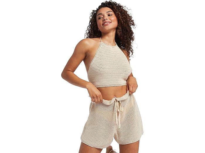 Daydreamer Cropped Knit Halter Top - Image 1