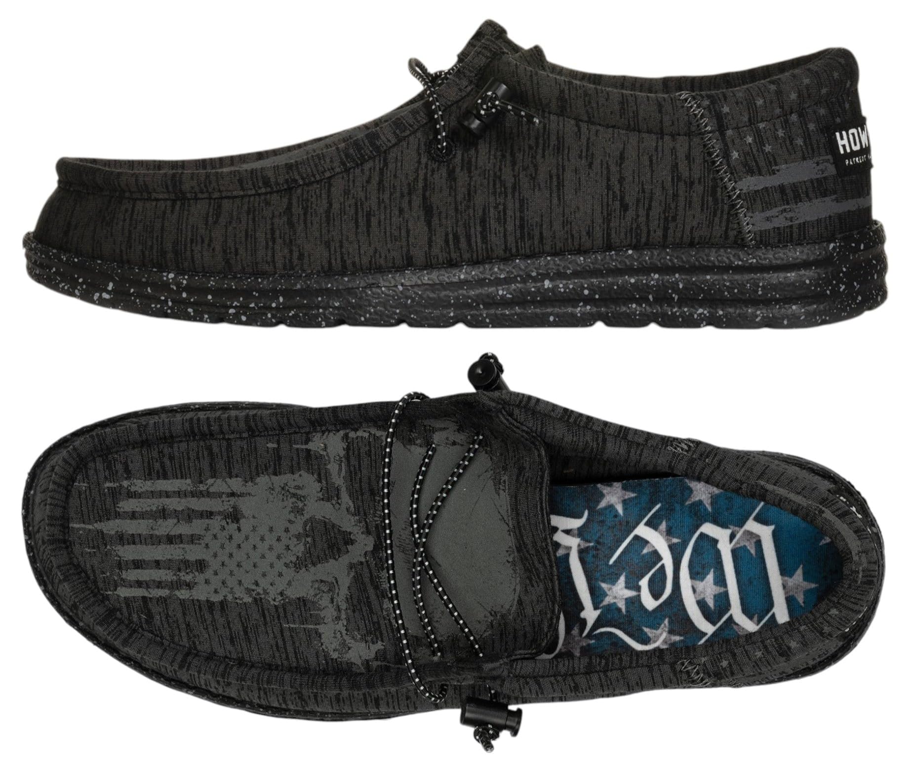 Howitzer Men's Slip-On Shoes We The People Patriot Sneakers with Camo Print Footwear