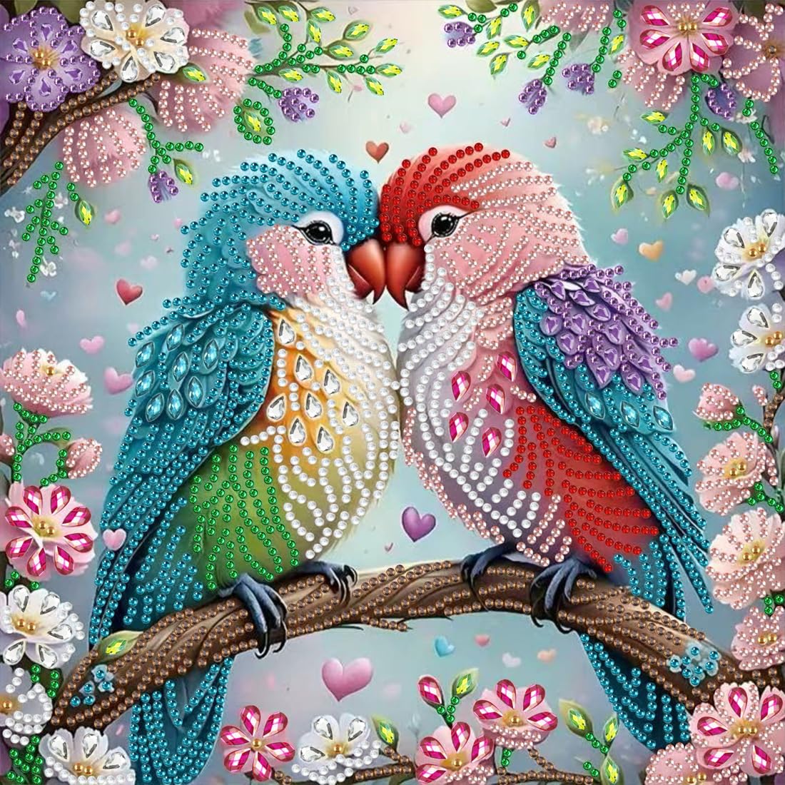 5D Diamond Art Kits - Colorful Tree Painting -25
