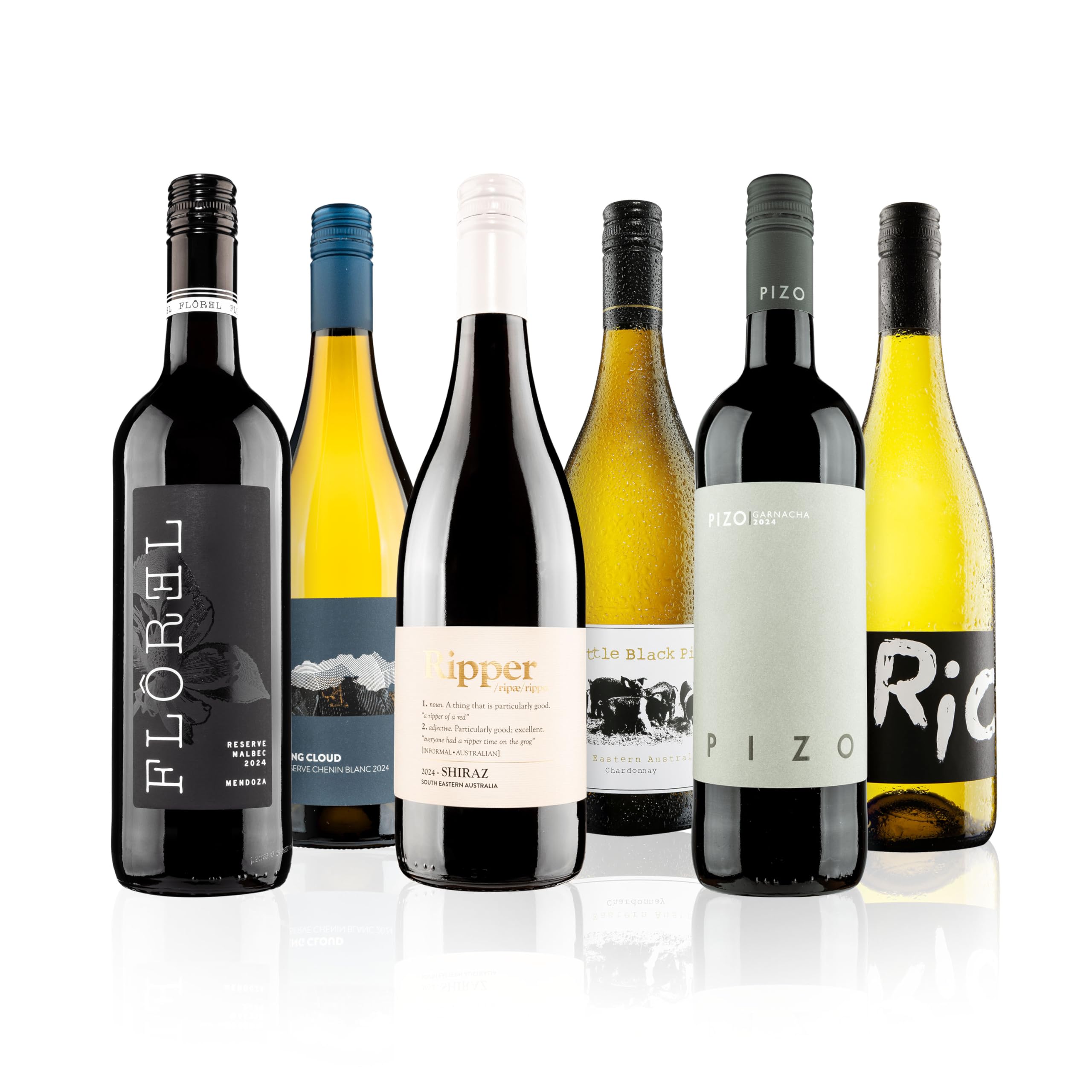 The Ultimate Selection Mixed Wine Case - 6 Bottles (75cl) - Malbec, Italian Pinot Grigio, Shiraz, Chenin Blanc & More