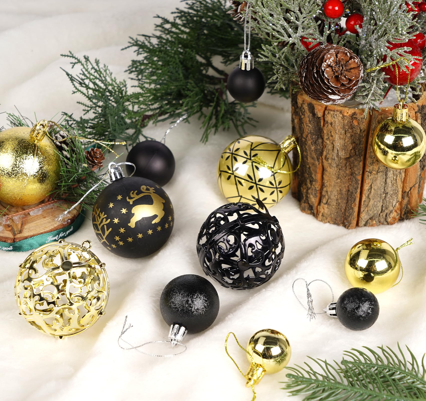 Kerstballen | 100 Stuks | Zilver Tinten | Onbreekbaar