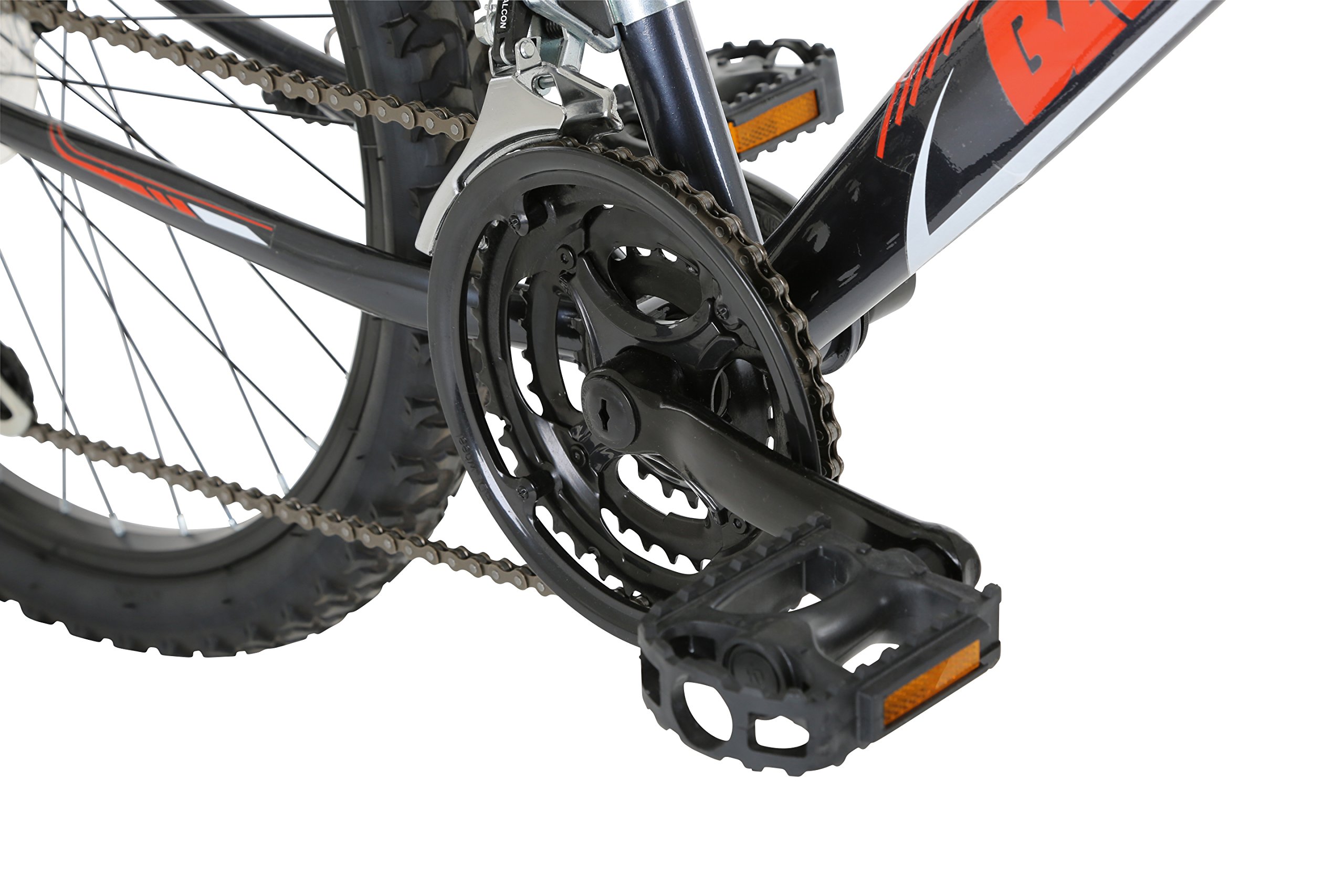 Barracuda Kids' Draco Ds Wheel Full Suspension Mountain Bike, Grey, 24