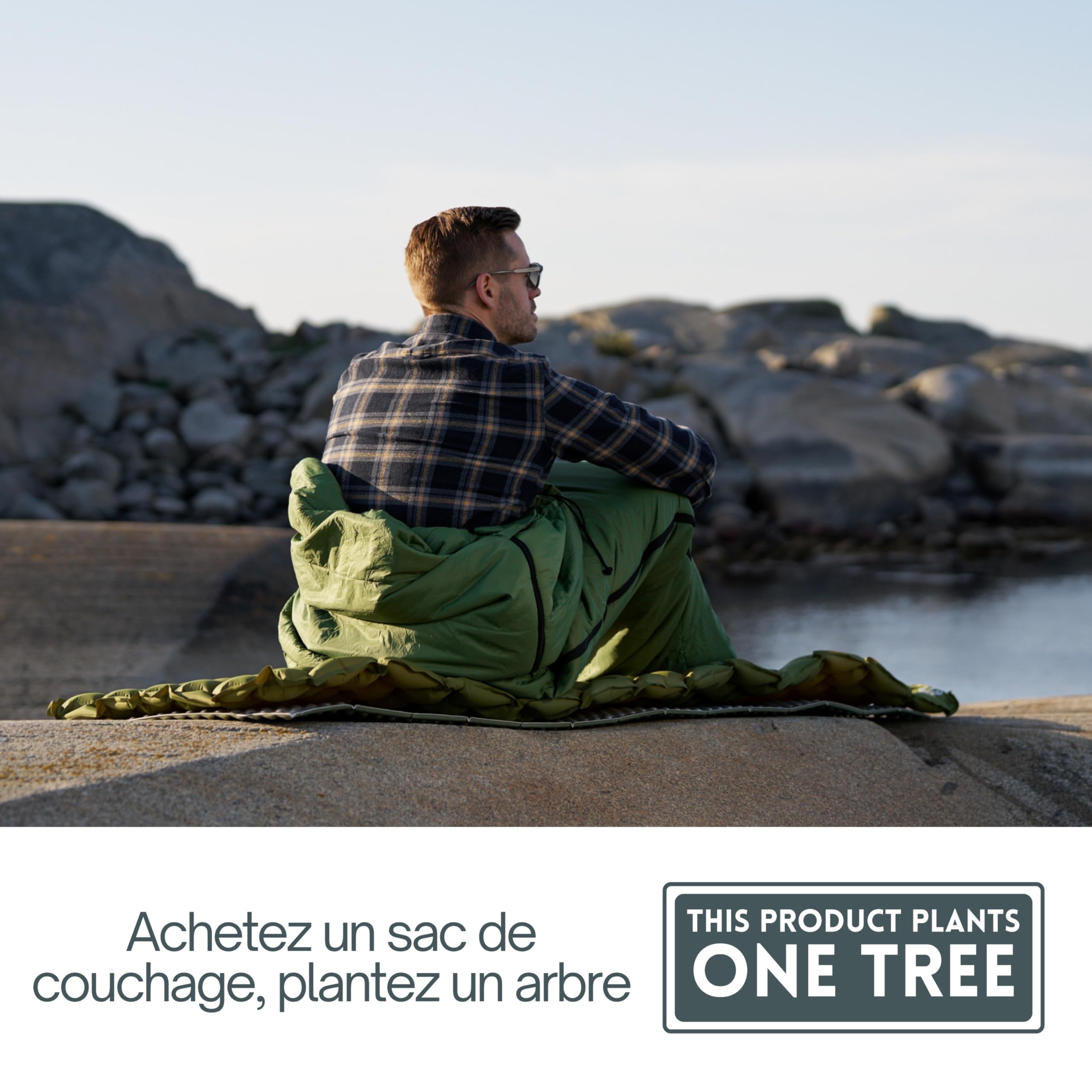 Trinordic Sac de Couchage Léger – 900g, Extra Long avec Fermeture Éclair Anti-Blocage – Sac de Couchage Adulte d'Été, Compact et Ultraléger pour la Randonnée, Les Aventures à Vélo