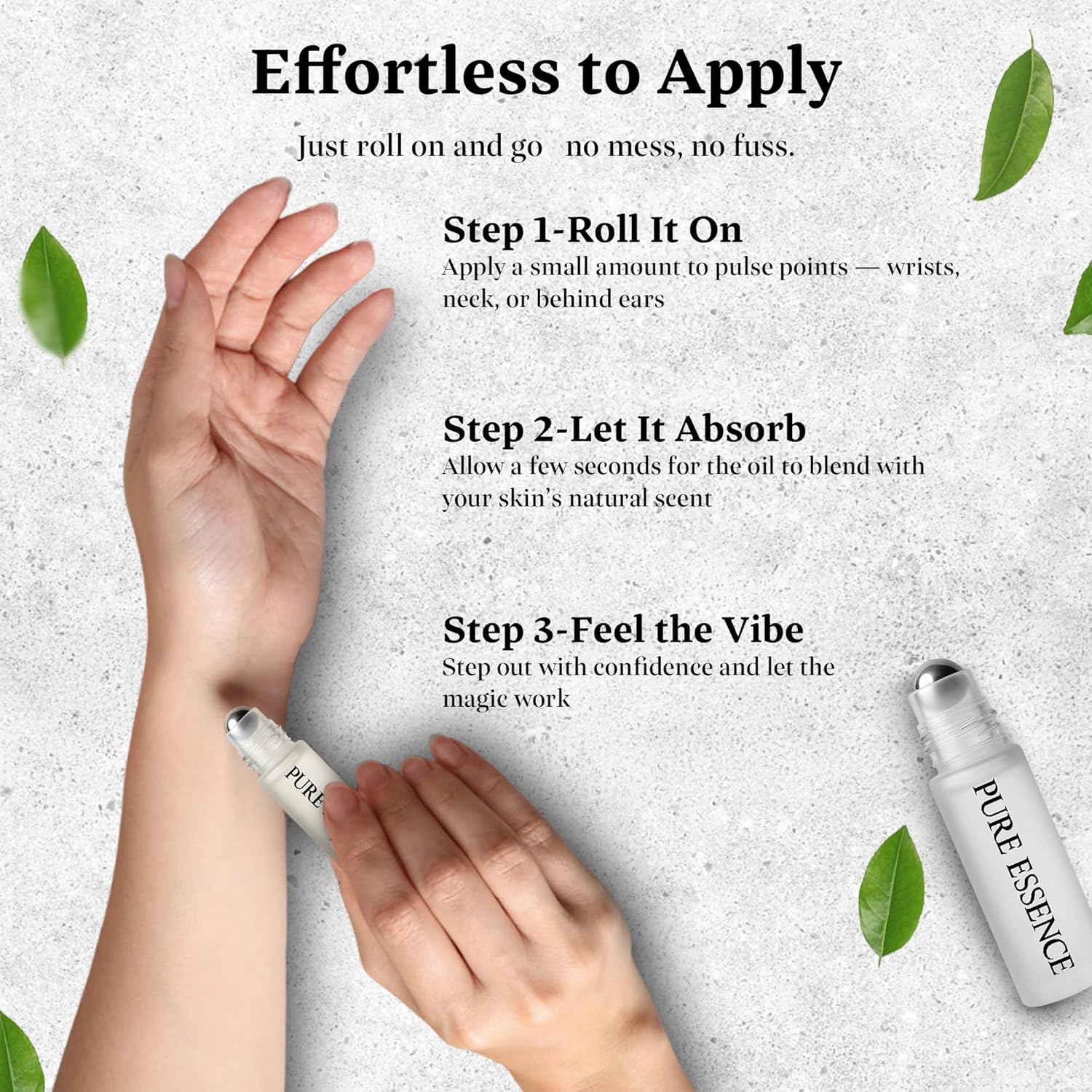Pheromone Oil for Men & Women - Enhance Attraction, Confidence & Presence. Clean, Long-Lasting Roll-On Fragrance - Pure Essence (10ml)