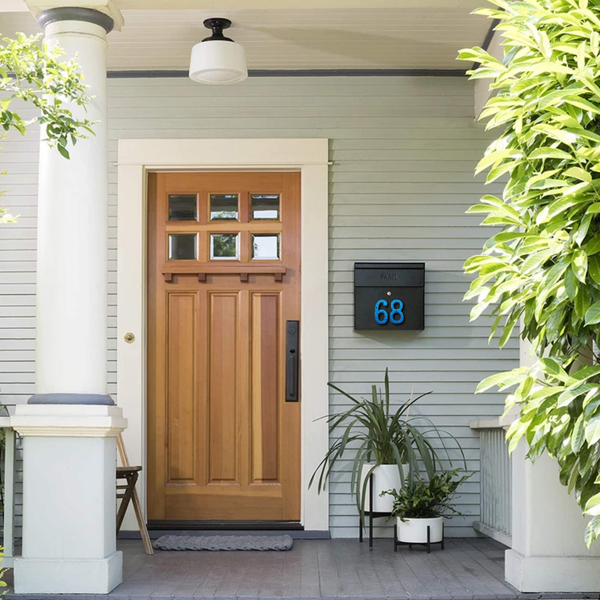 Numéros De Maison | Panneau D'adresse Vertical Et Horizontal | Numéros En Métal | Panneau