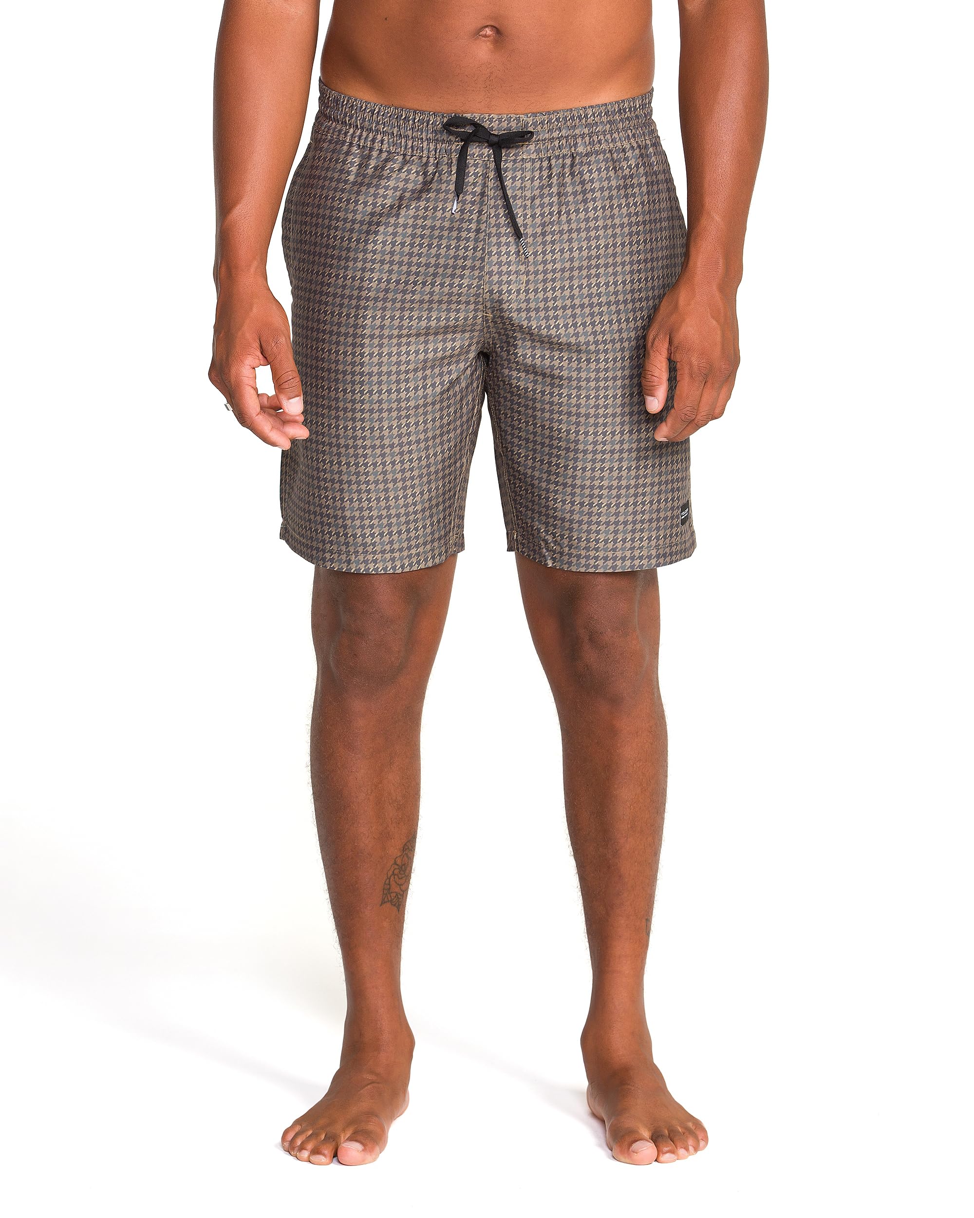 volcom Men's Stones 18" Elastic Waist Hybrid Shorts – Quick-Dry Stretch Fabric Drawstring Mesh Pockets-picture-12
