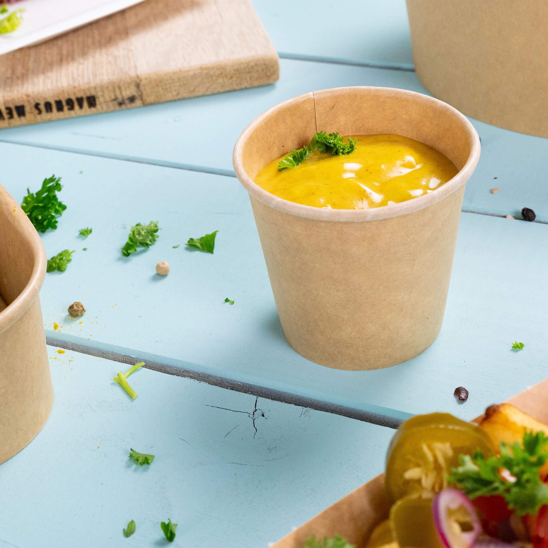 BIOZOYG Vaso de cartón para porciones 1000 piezas 75 ml marrón - Taza de raciones con revestido PE, vasos para llevar, vajilla desechable - Alternativa a vasos de plástico, fríos y calientes