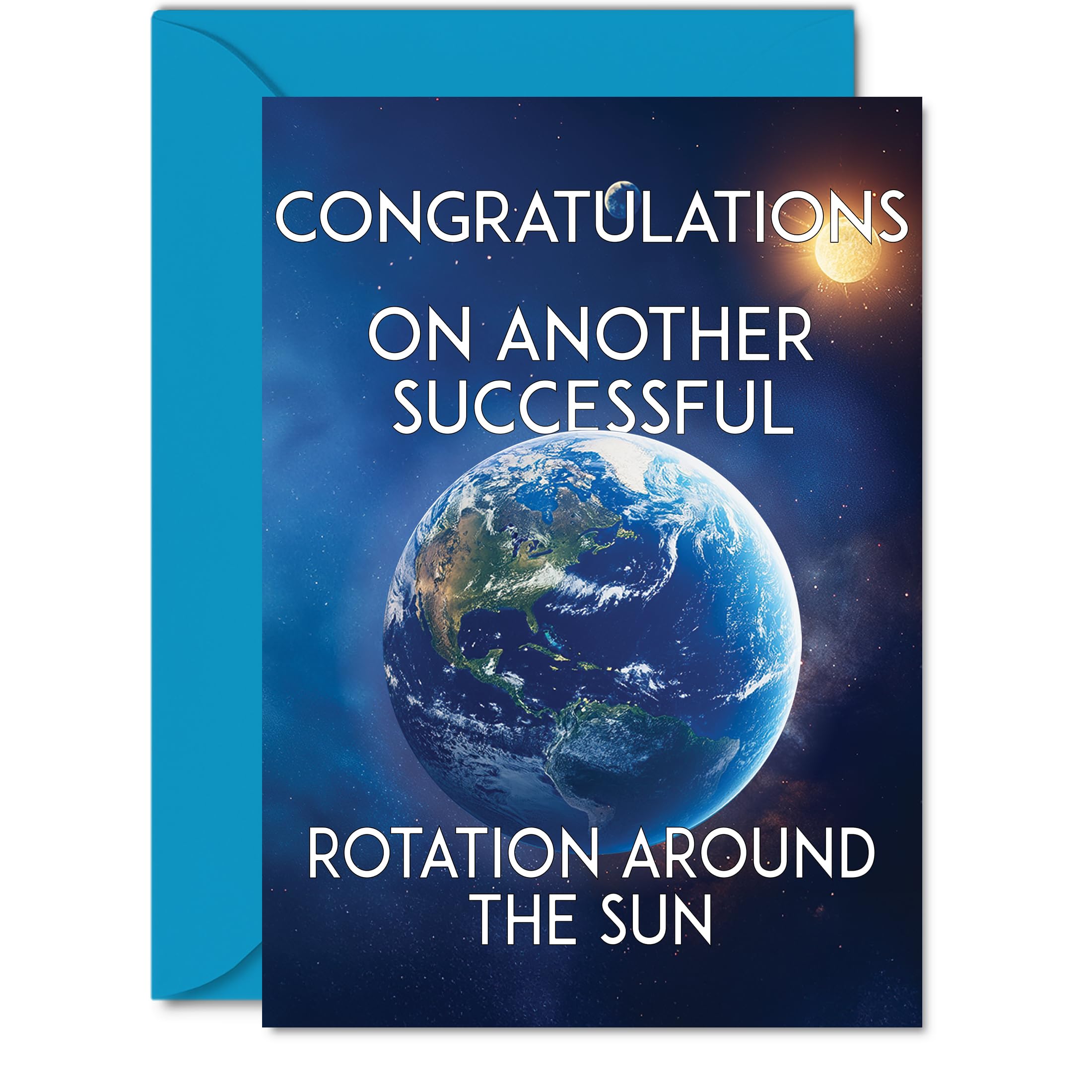 Funny Birthday Cards for Men - Round the Sun - Rude Male Birthday Cards for Men Humorous Card, A5 Joke Humour Bday Man Boys Greeting