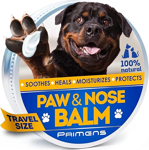 Miniatura 1 de Bálsamo natural para patas de perro, protección para patas de perro para pavimento caliente, cera de patas de perro para patas secas y nariz,
