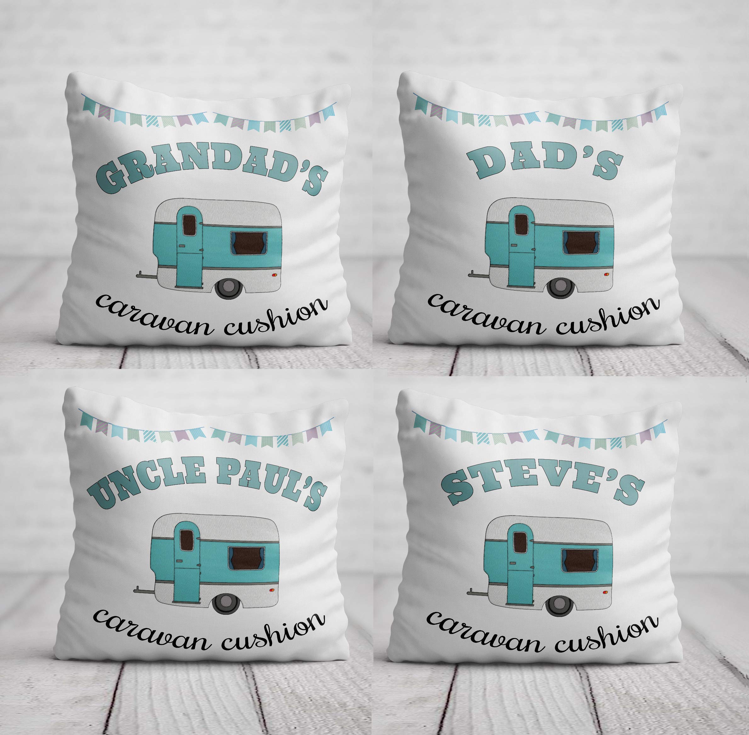personalised caravan cushion