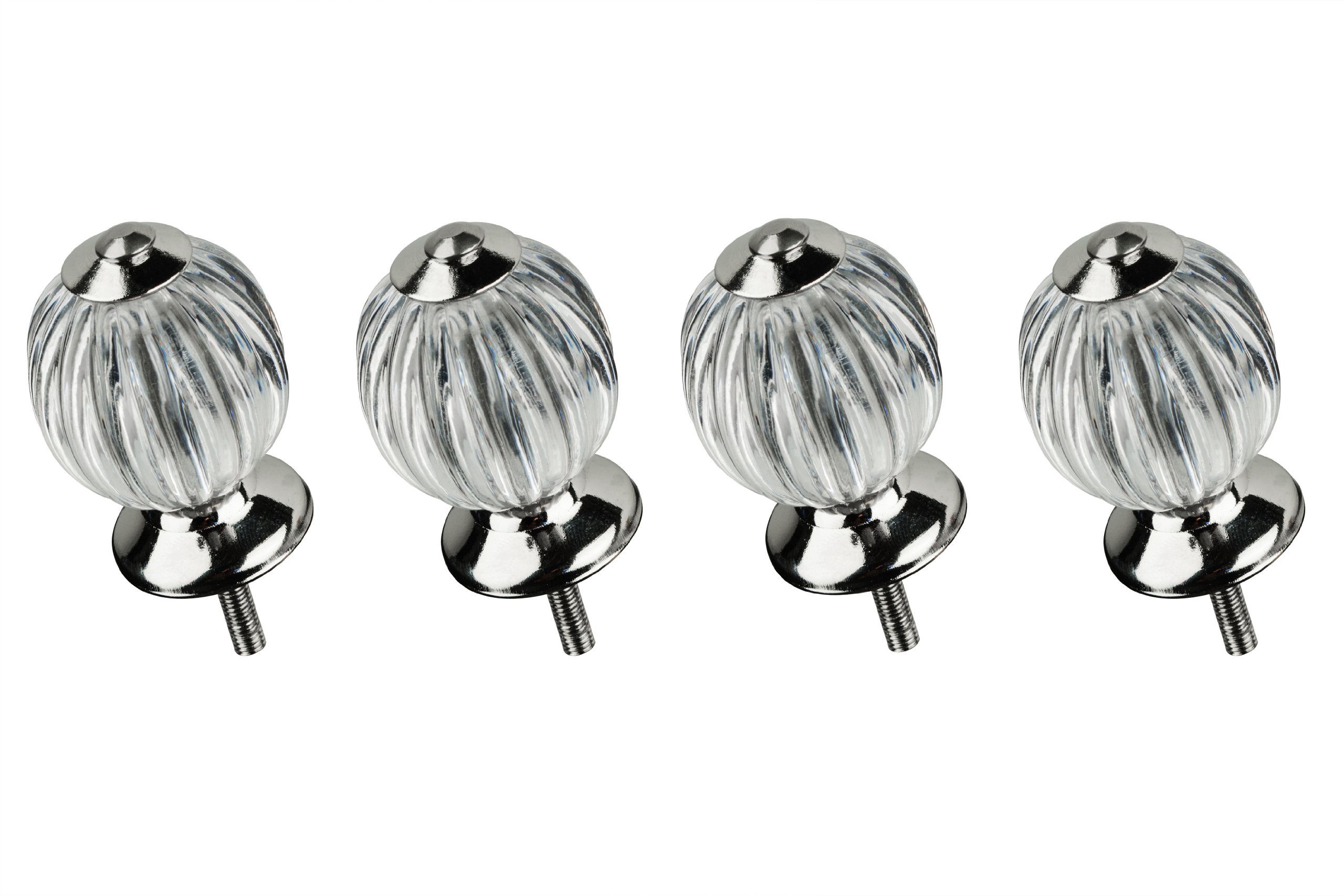 Premier Housewares Chic Vintage Style Clear Acrylic Drawer Knobs 5018705757094