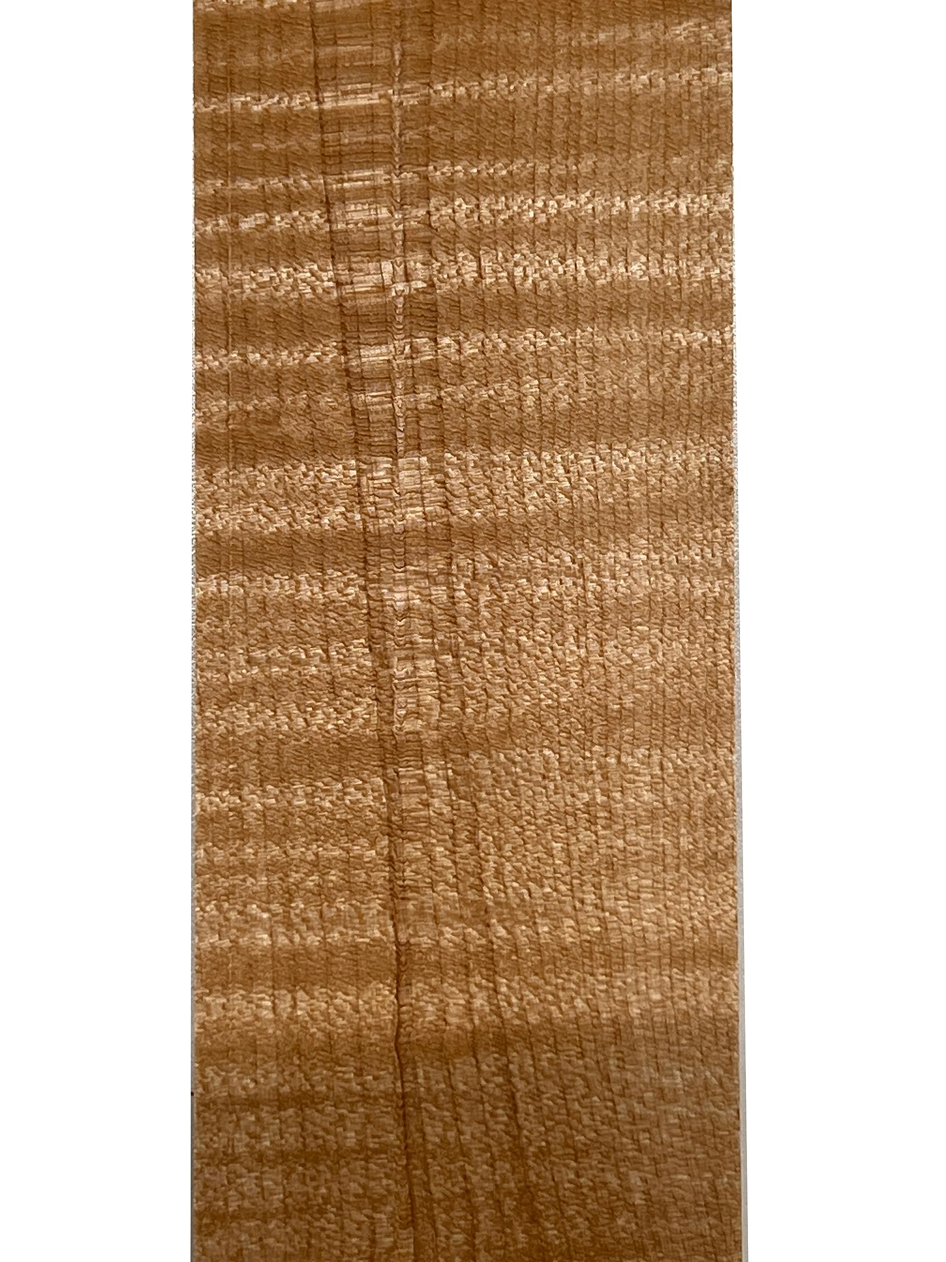 Exotic Wood Zone's Flame Curly Hard Maple Hardwood Acoustic/Electric Guitar Luthier Bridge Blank | 7-3/4