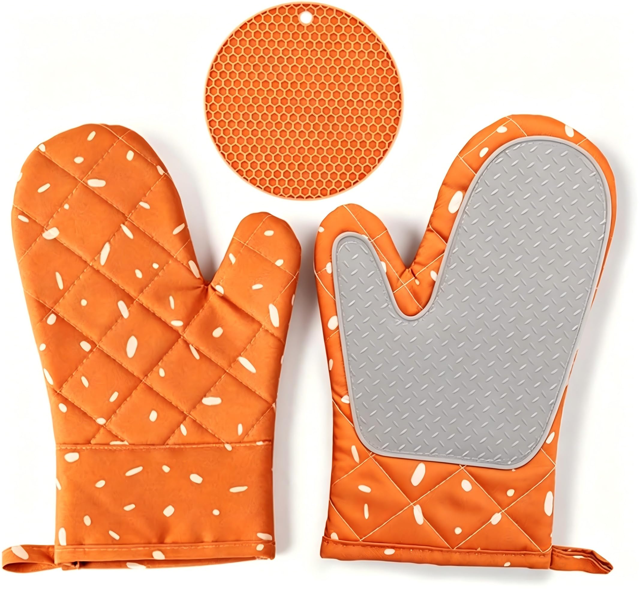 Guanti di protezione dal calore, guanti da forno per protezione dalle scottature, guanti resistenti al calore per cucina e barbecue