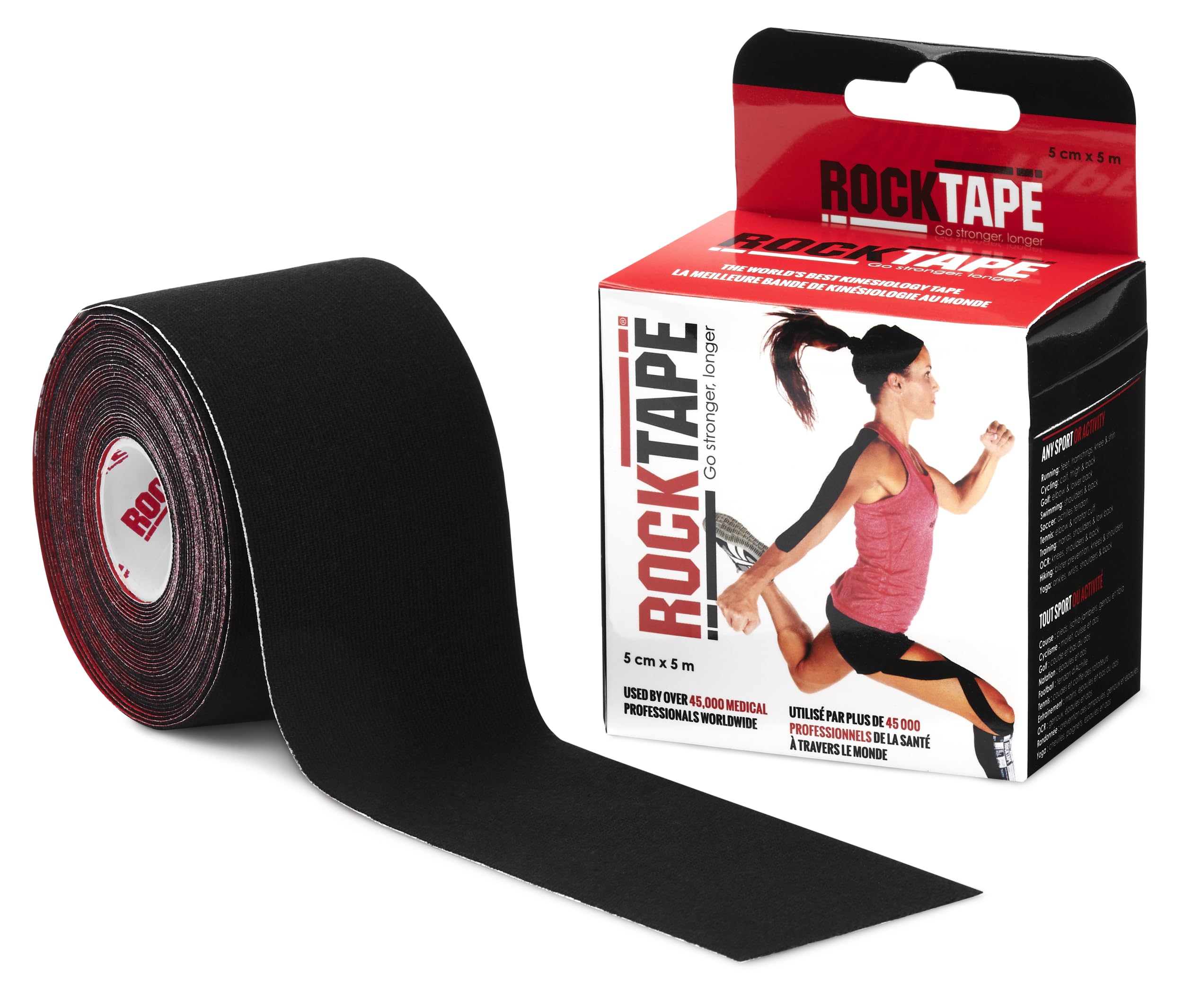 RockTape Endurance Tape-Black-2" X 16.4'