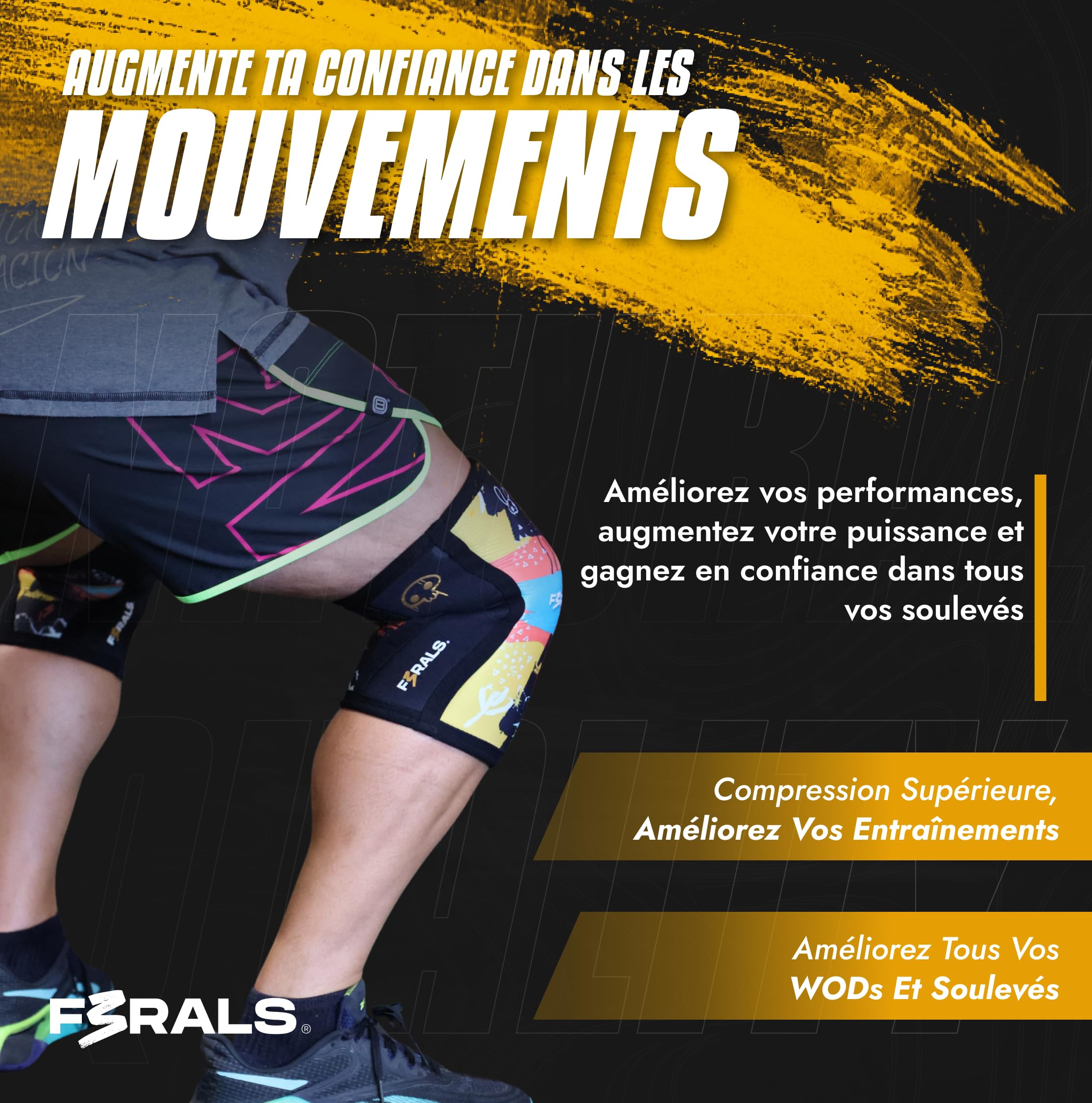 Genouillère Sport 7mm | Néoprène Cross Training Compression - Support Genou Haltérophilie Powerlifting