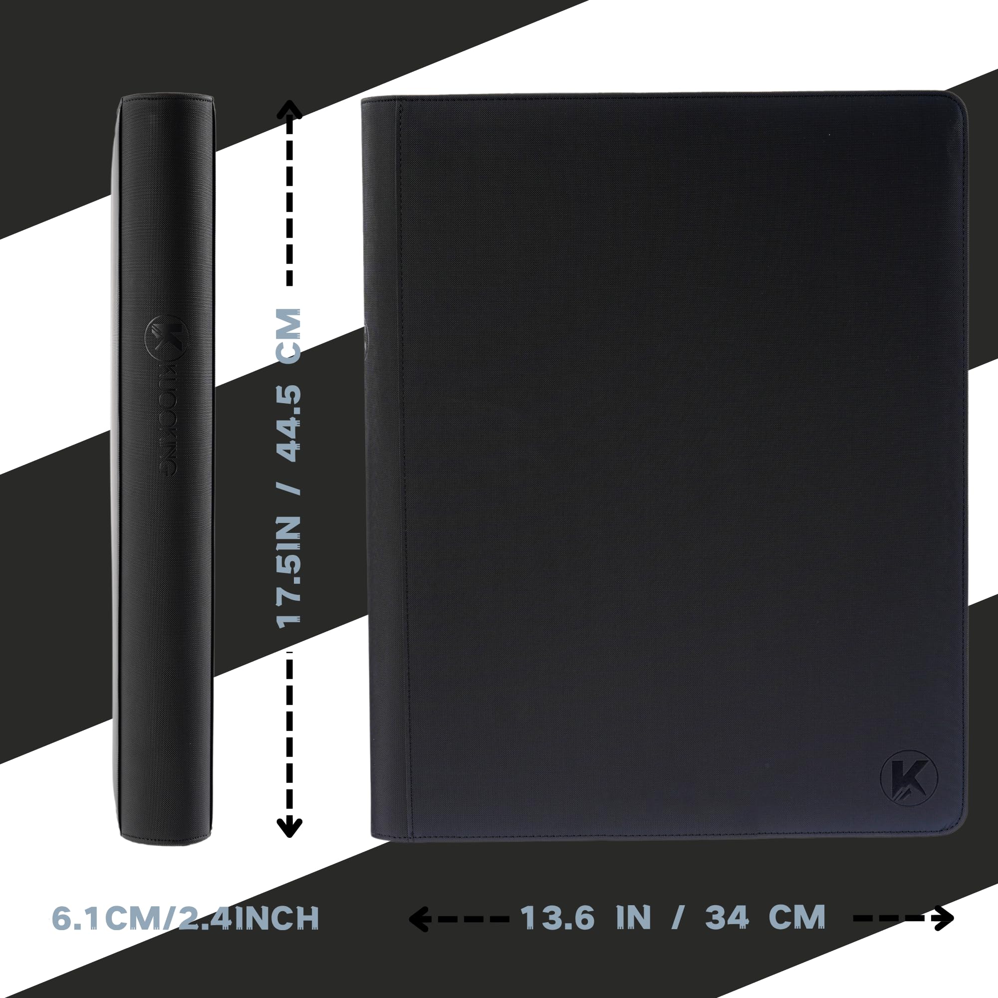 1600+ Pocket Trading Card Binder - 16-Pocket Zipper Album For MTG & Sports Cards