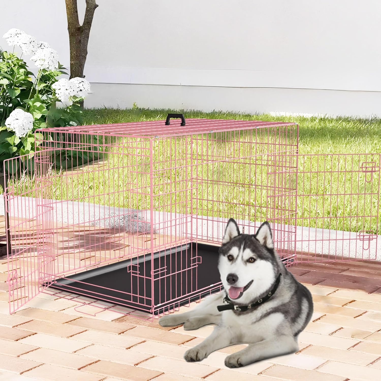 Keep Your Pup Cozy: A Review of the FDW XL Dog Crate in Pink!