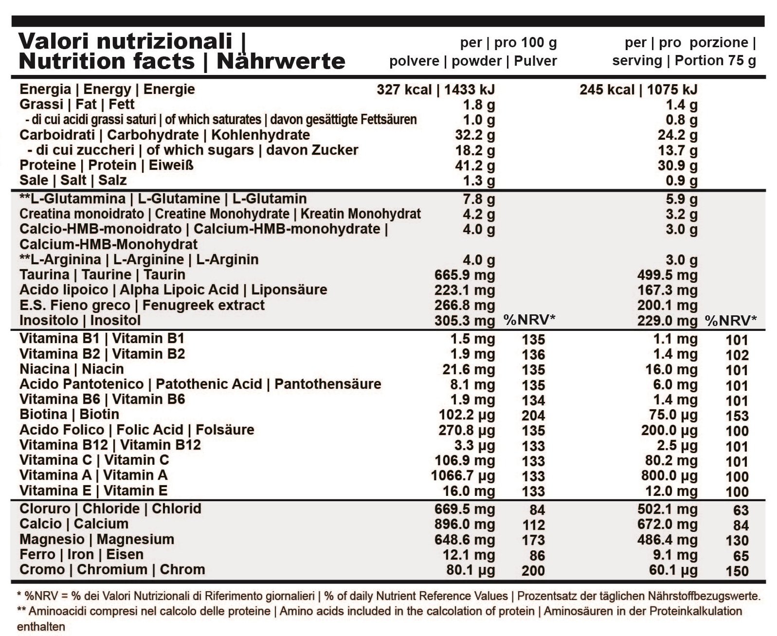 RECOVERY PLEX Cioccolato - 1800g | Preparato alimentare per bevanda, Destinato agli sportivi, Recupero energetico, Rigenerazione dopo allenamento