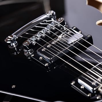 REDID Semi-Hollow Body Electric Guitar RD-100 Jazz Guitar F-Hole Style Black