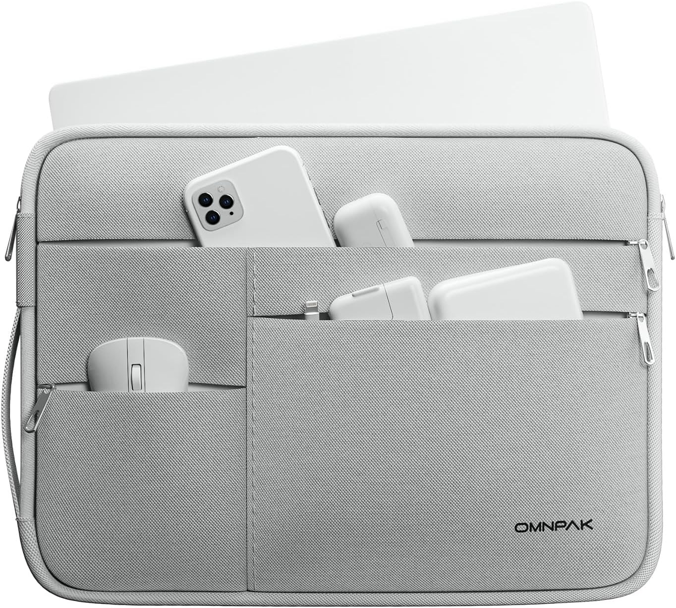 Omnpak for 13.6 inch MacBook Air Case Sleeve Compatible with 13 inch New MacBook Air M5/MacBook Neo A18 Pro, 13-14" MacBook Air/Pro M5/M4/M3/M2/M1, Water Repellent Laptop Case with Handle