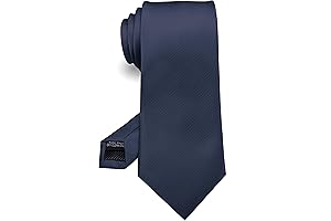 Sophisticated Men's Solid Navy Tie - A Timeless and Versatile Accessory