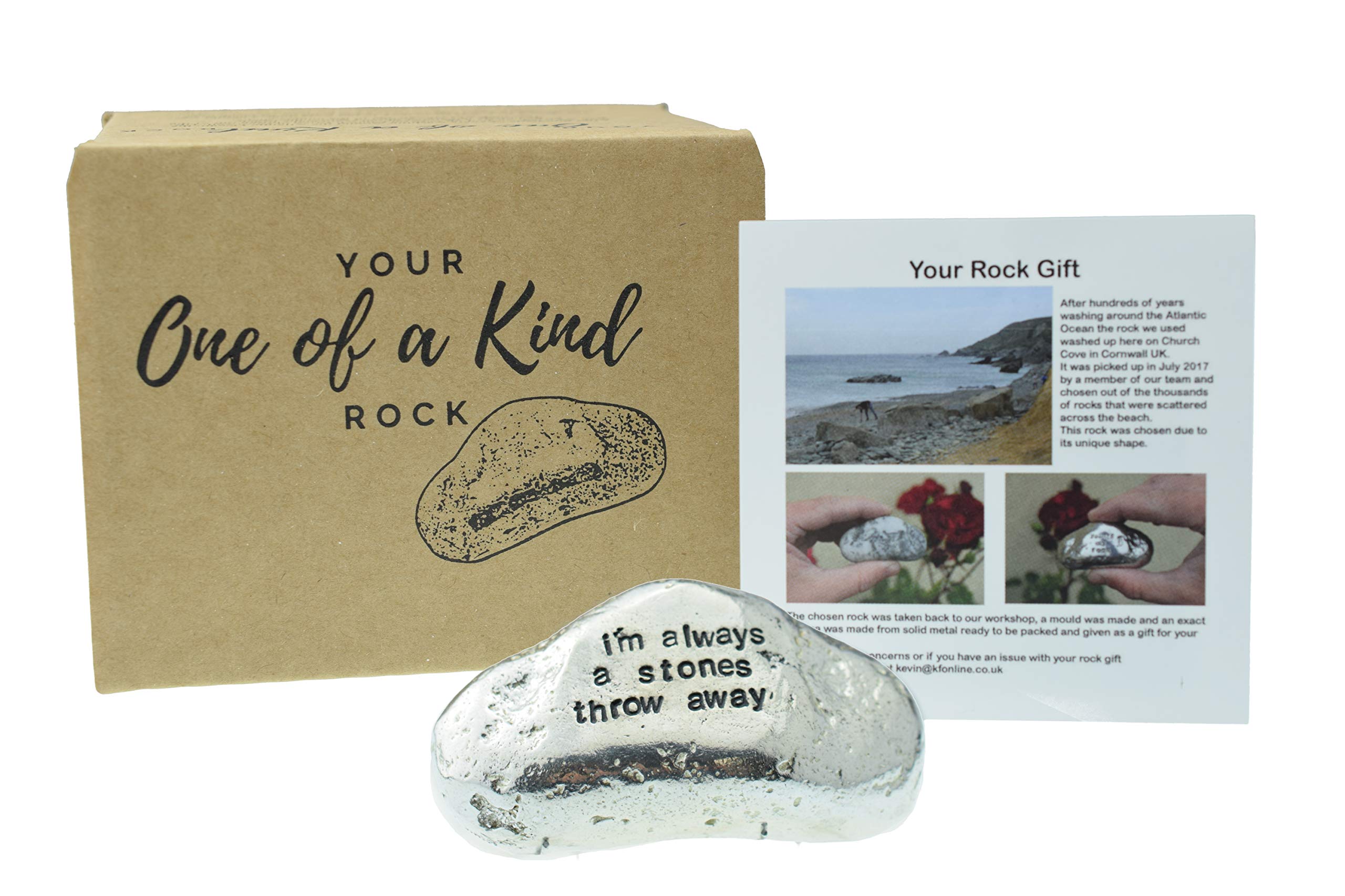 I’m always a stones throw away Rock – Gift for best friend, moving away gift (rockthrow)
