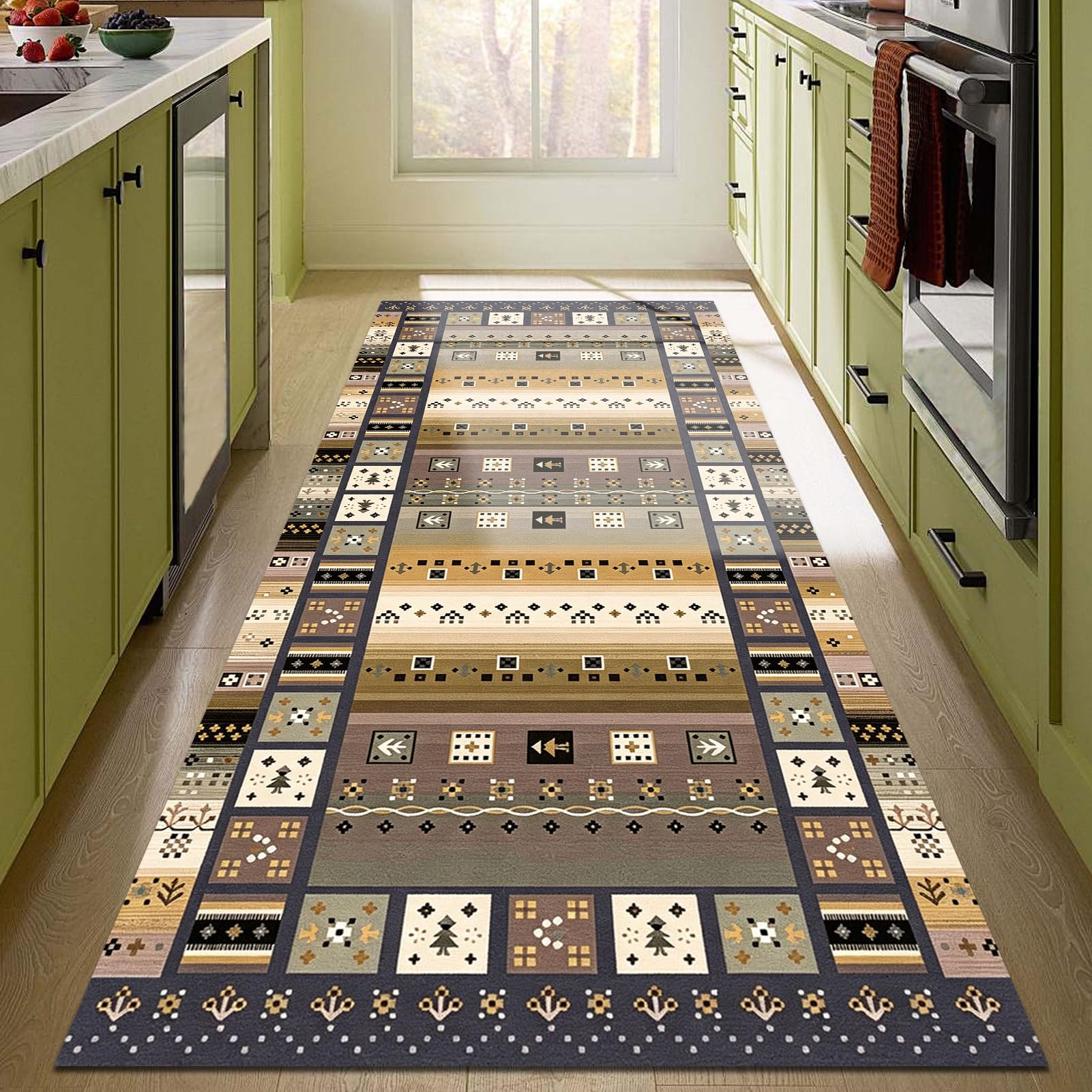 Tapis de couloir antidérapant lavable pour en finir avec les glissades en cuisine
