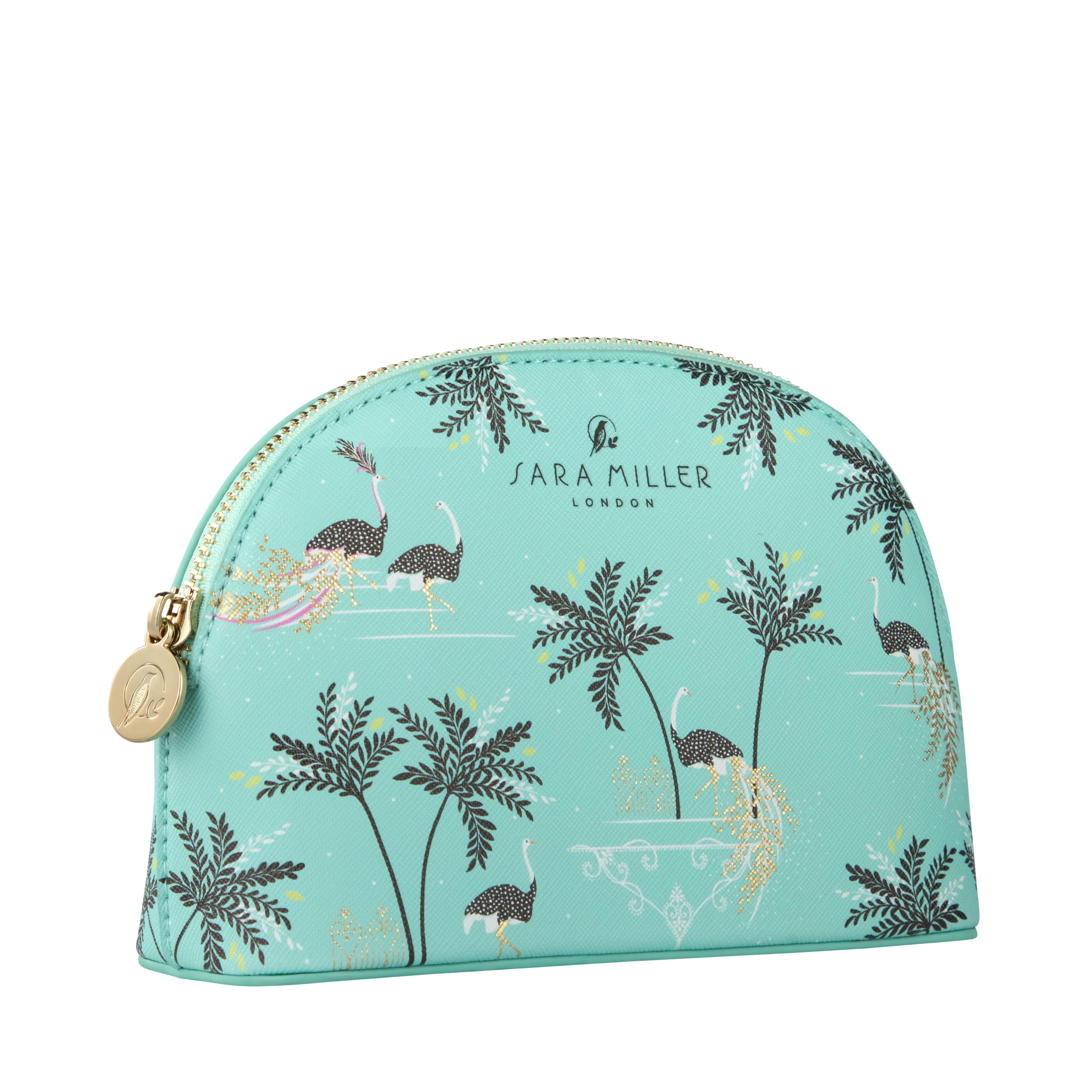 Sara Miller London Cosmetic Bag, Small Toiletry Bag for Make-Up Essentials, Vegan Leather - Image 2