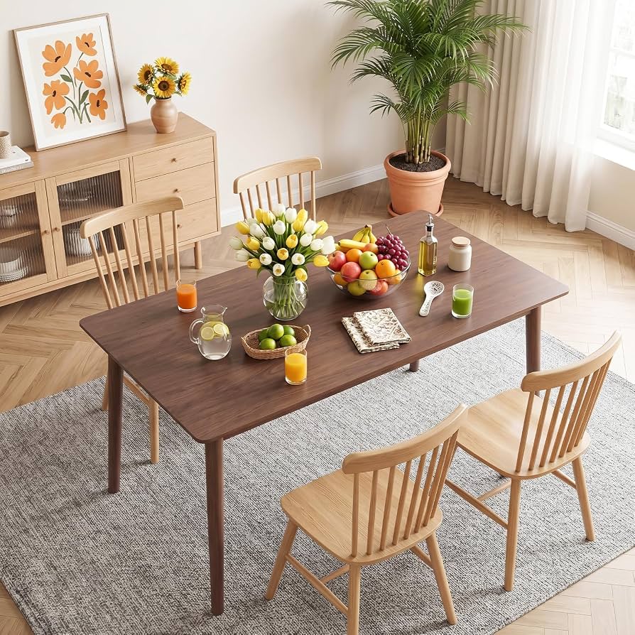 Amazon.com - FDW 47 Inches Dining Table, Dining Room for 4 People