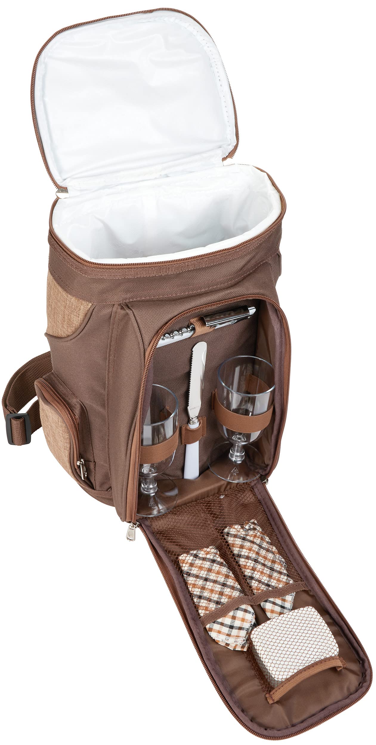 Brubaker Borsa Refrigerante per Vino Isolata Termica Portatile con Maniglia Zaino