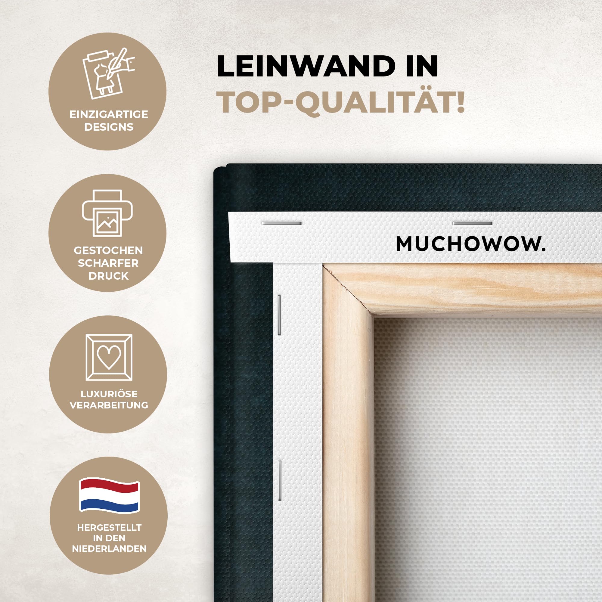 MuchoWow© Bilder Groß XXL Wohnzimmer Deko Modern Wandbild Kunstdruck