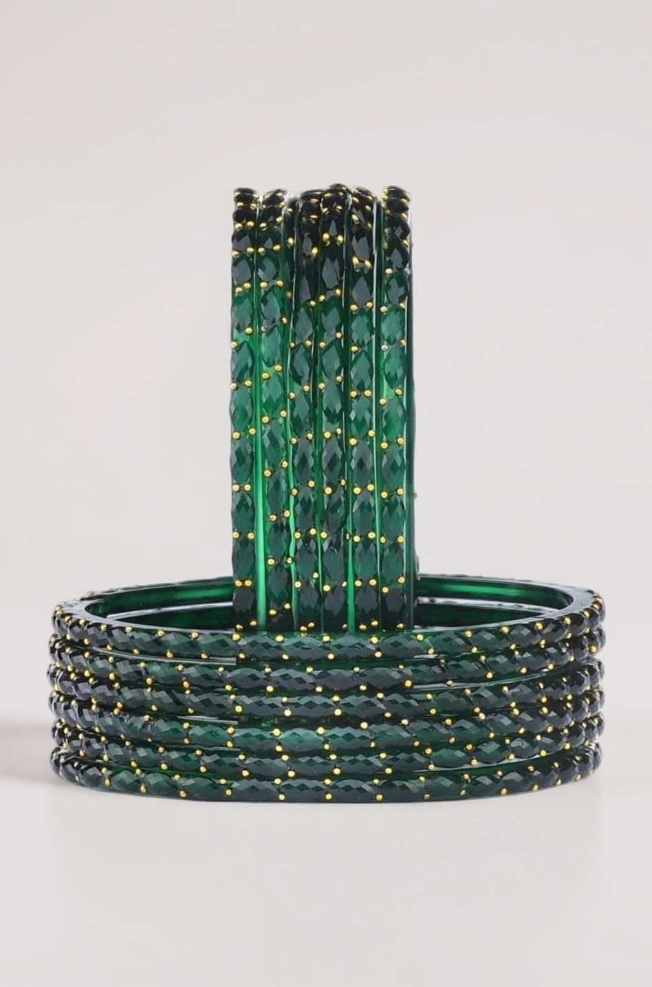 Rain Drop Glass Bangles Set For Women And Girls Pack of 12(Size 2.10 And 2.12 Avaiables)